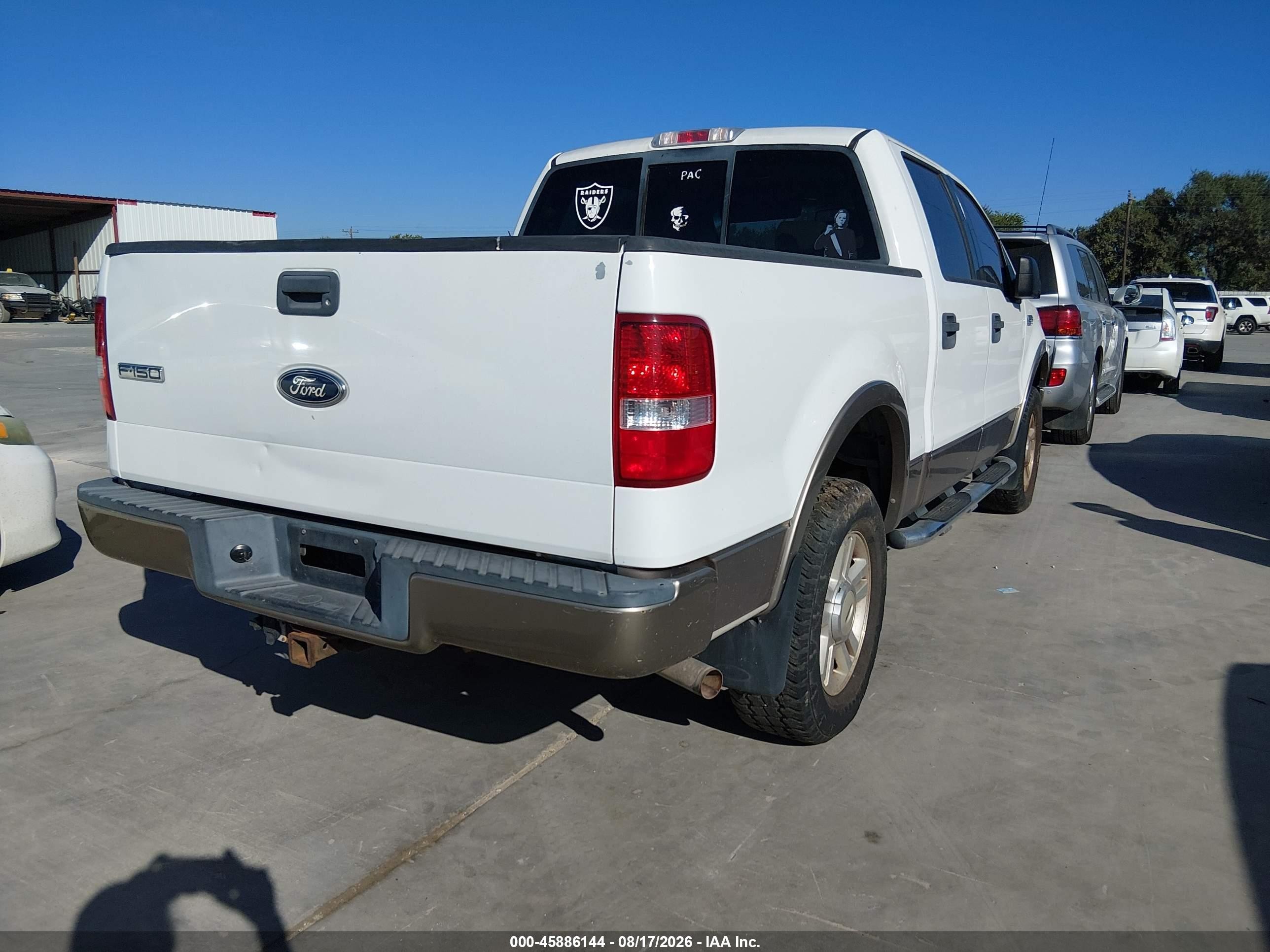 2004 Ford F-150 Fx4/lariat/xlt White vin: 1FTPW14554KB02123