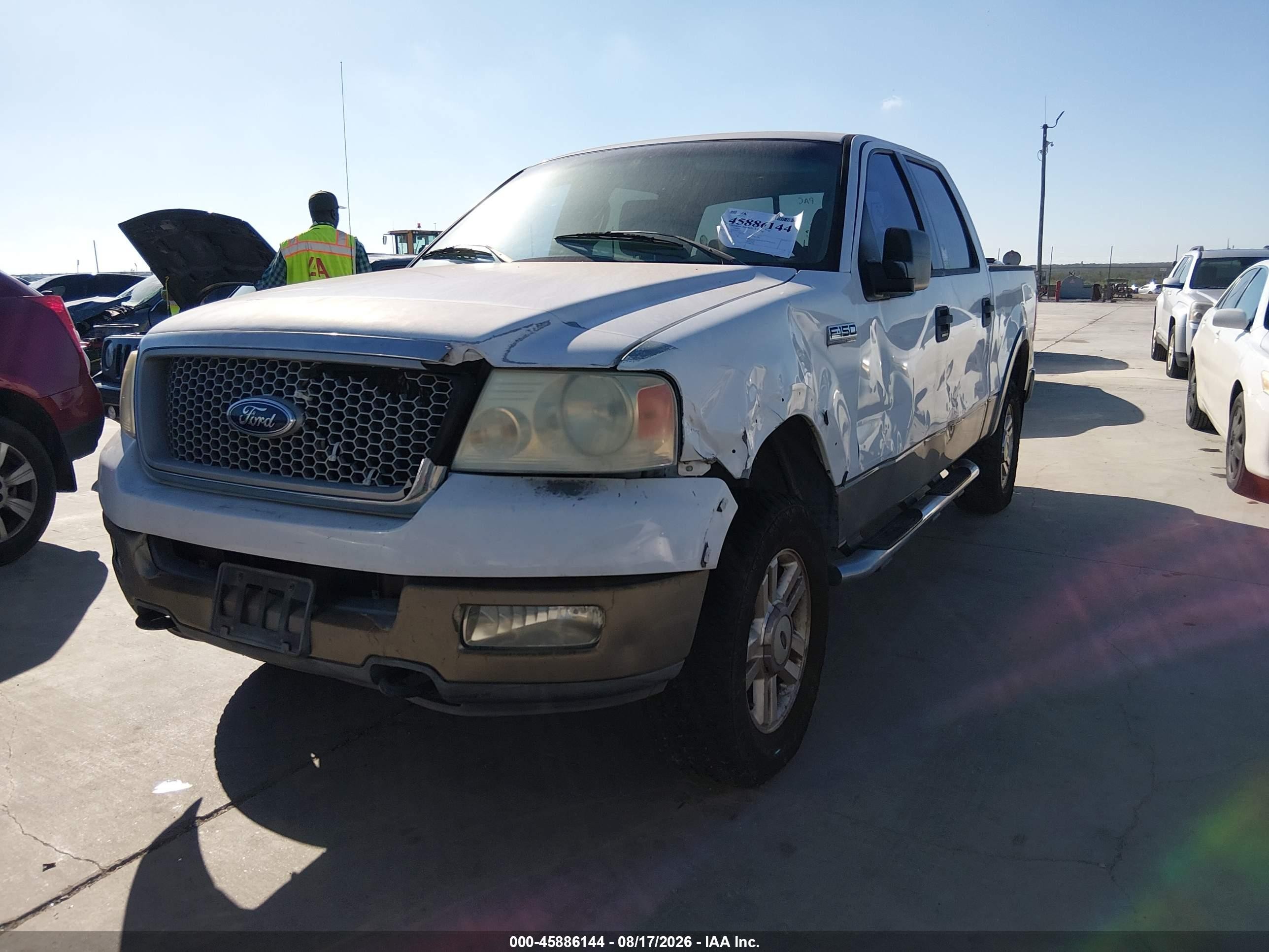 2004 Ford F-150 Fx4/lariat/xlt White vin: 1FTPW14554KB02123