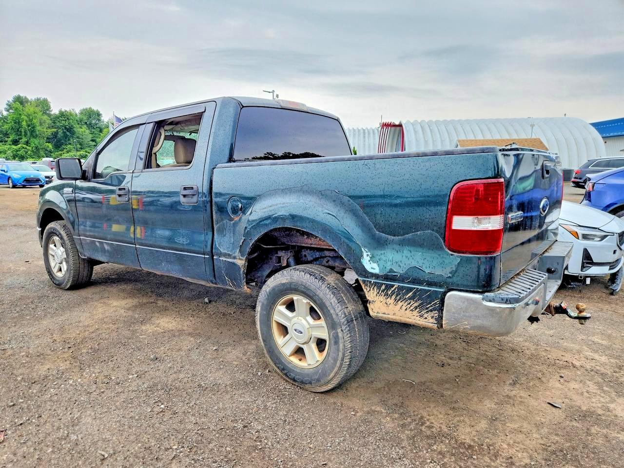 2004 Ford F150 Supercrew Green vin: 1FTPW14554KB59499