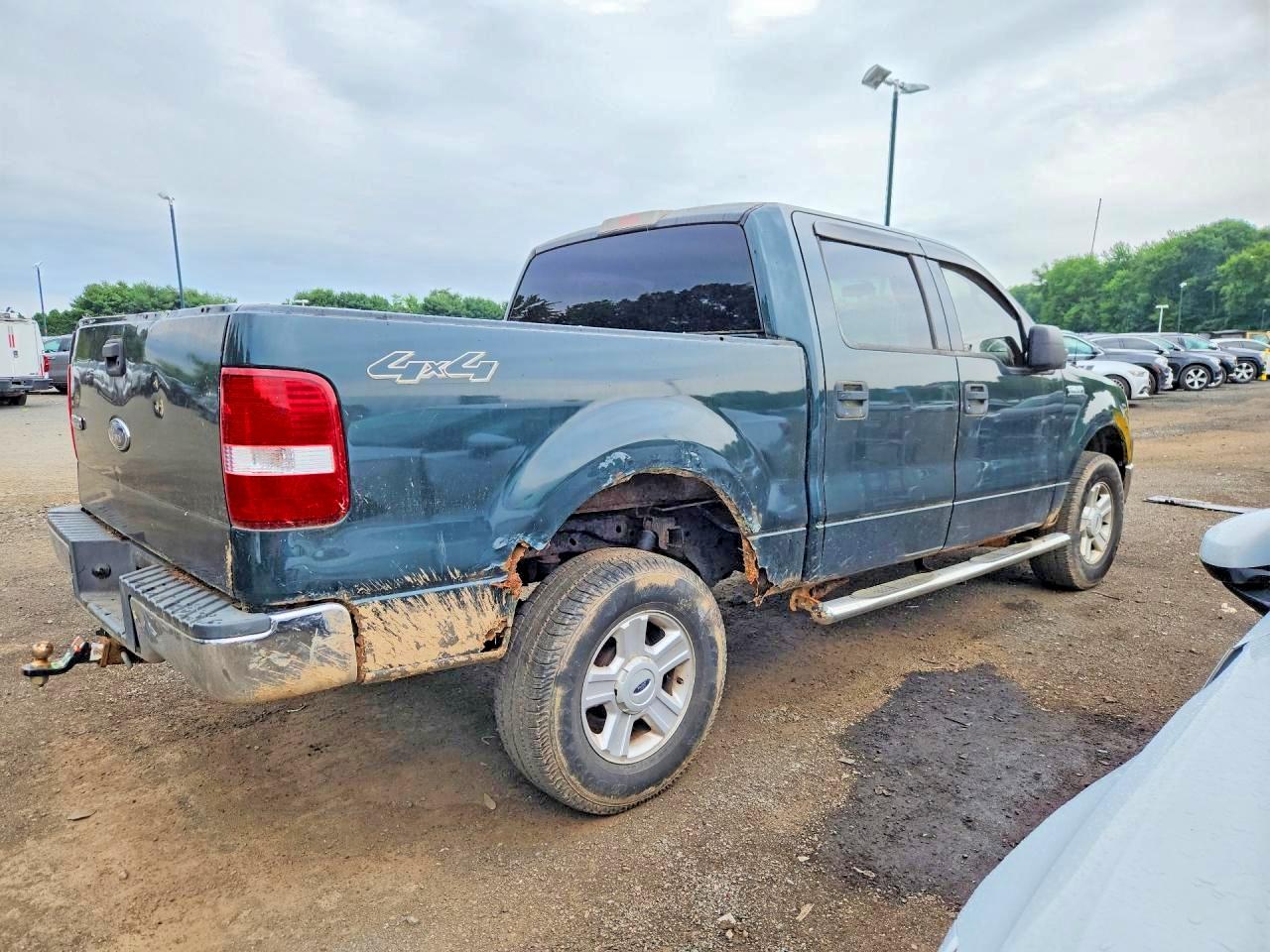 2004 Ford F150 Supercrew Green vin: 1FTPW14554KB59499