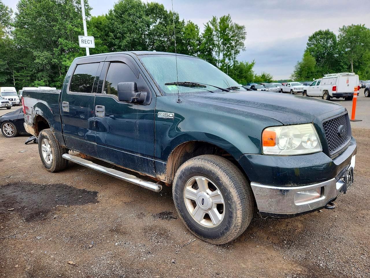 2004 Ford F150 Supercrew Green vin: 1FTPW14554KB59499