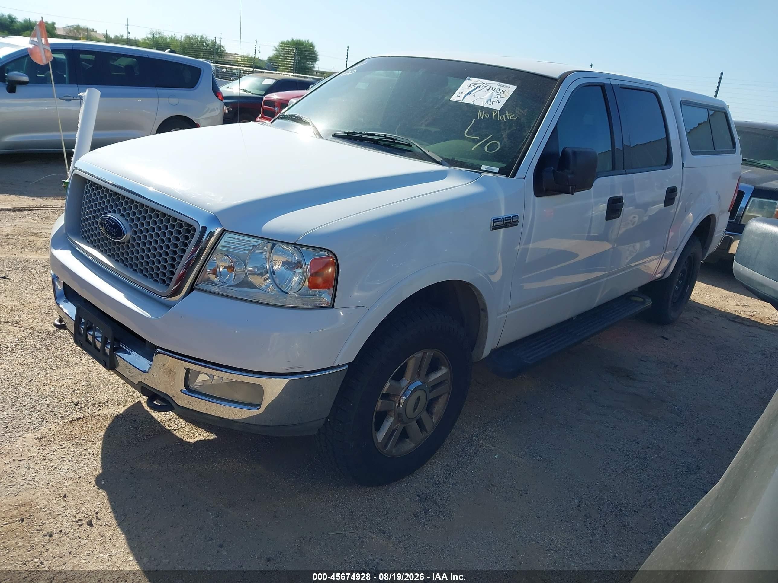 2004 Ford F-150   White vin: 1FTPW14554KB70552