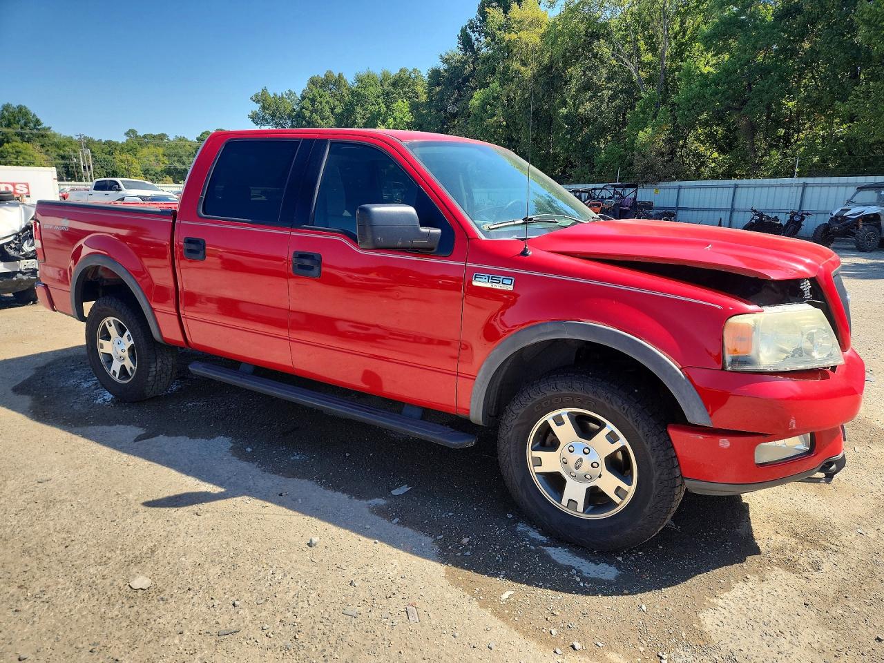 2004 Ford F150 Supercrew Red vin: 1FTPW14554KB79493
