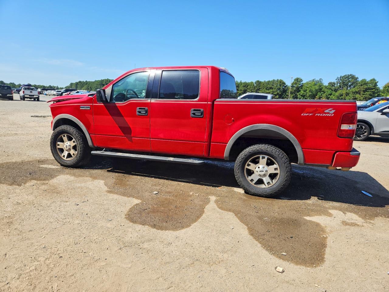2004 Ford F150 Supercrew Red vin: 1FTPW14554KB79493