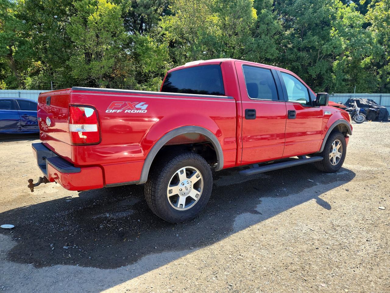 2004 Ford F150 Supercrew Red vin: 1FTPW14554KB79493