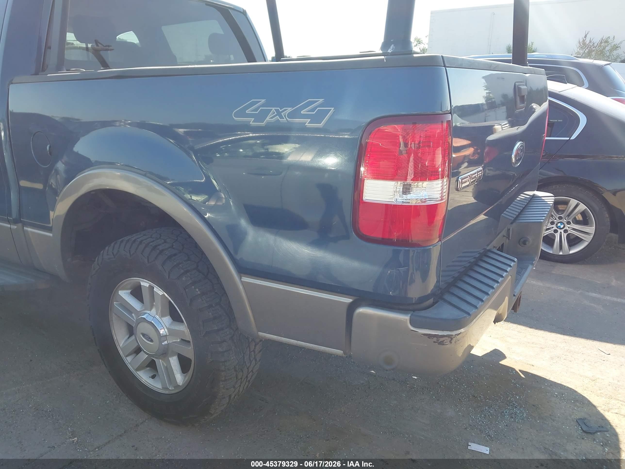 2004 Ford F-150 Fx4/lariat/xlt Blue vin: 1FTPW14554KB82880