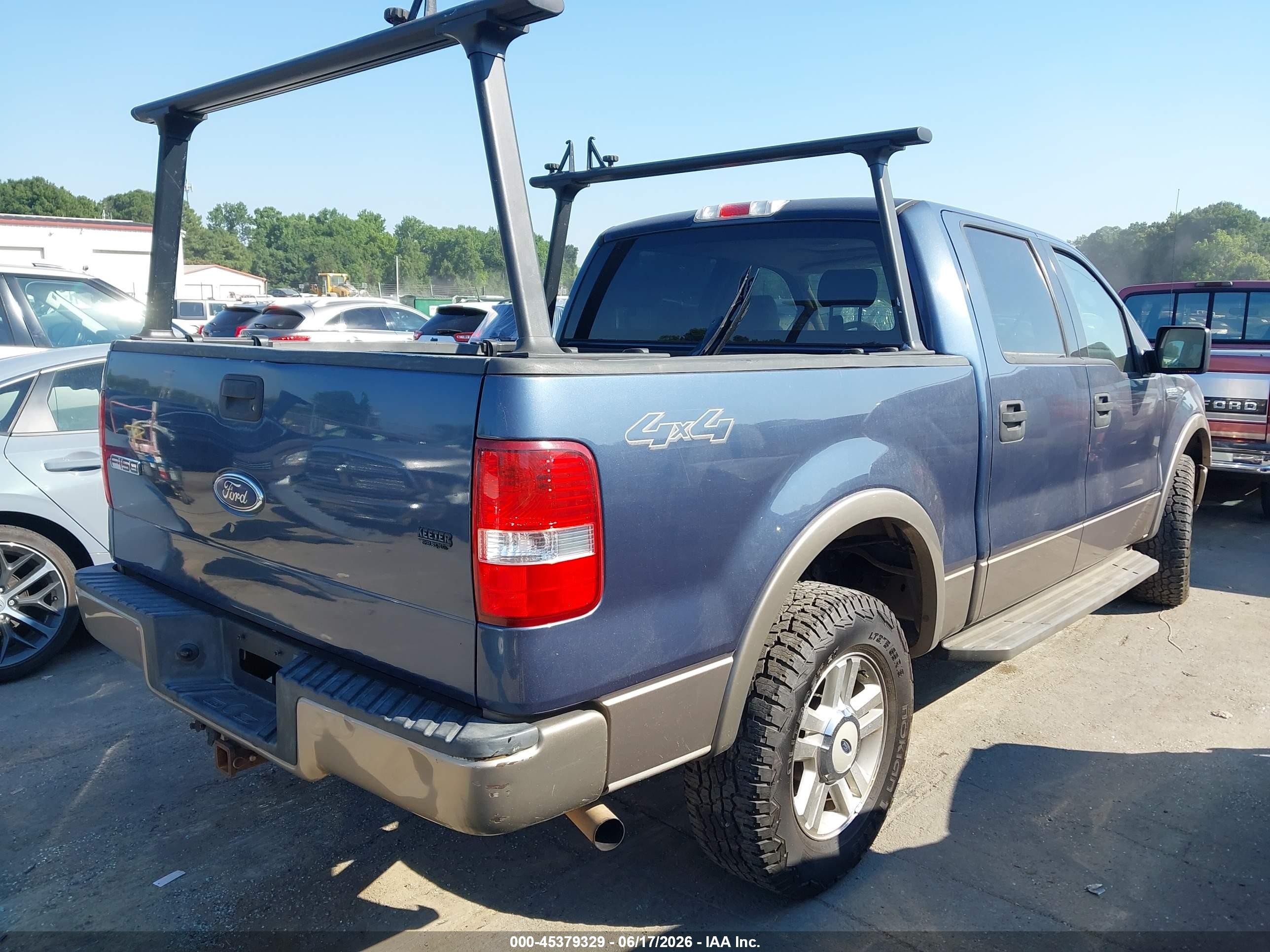2004 Ford F-150 Fx4/lariat/xlt Blue vin: 1FTPW14554KB82880