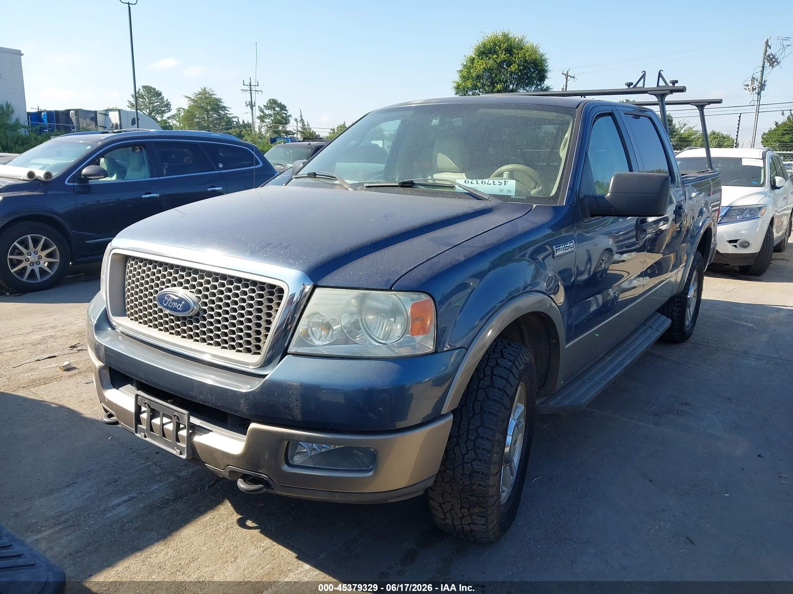 2004 Ford F-150 Fx4/lariat/xlt Blue vin: 1FTPW14554KB82880