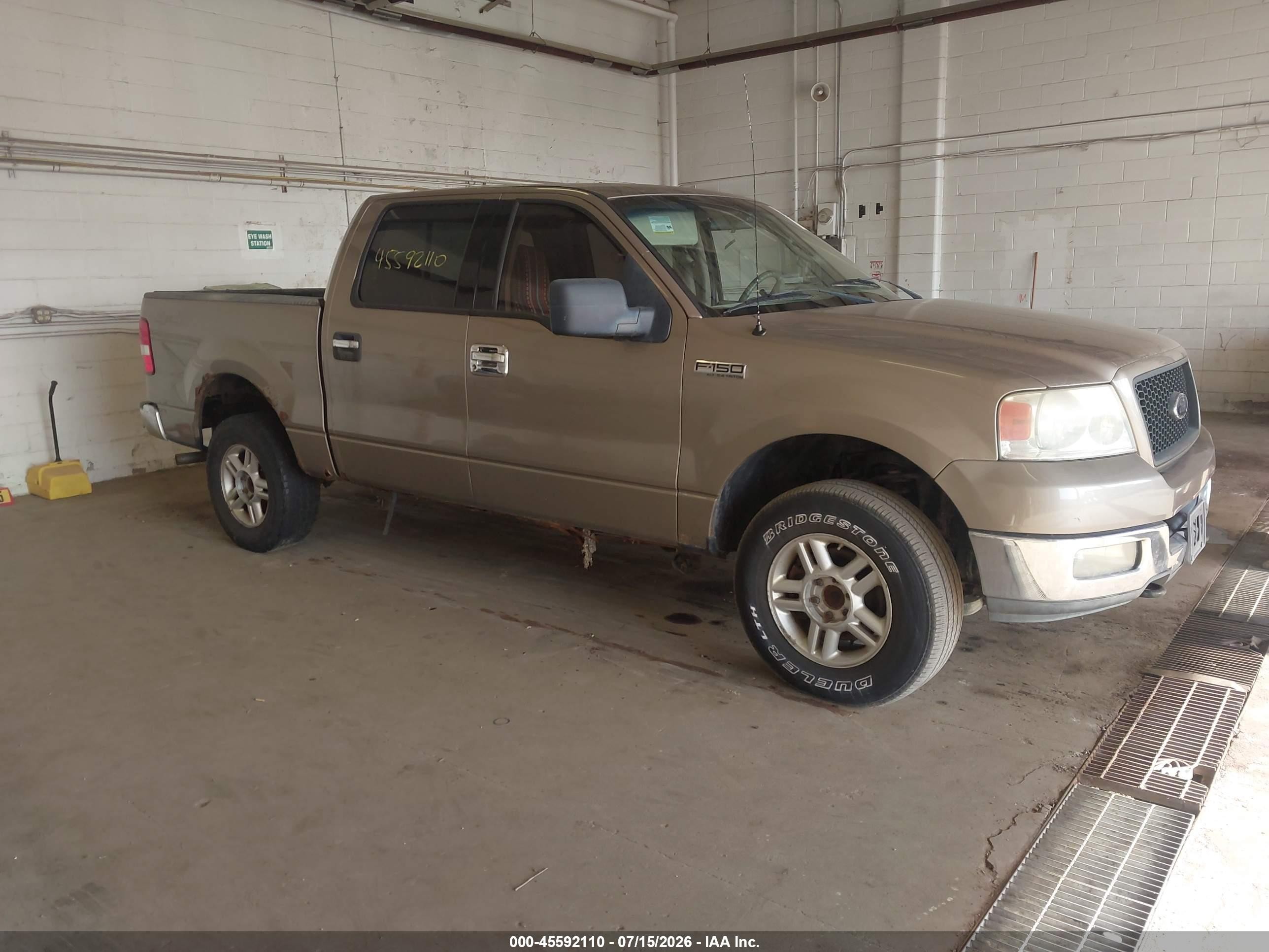 2004 Ford F-150 Fx4/lariat/xlt Tan vin: 1FTPW14554KC50790