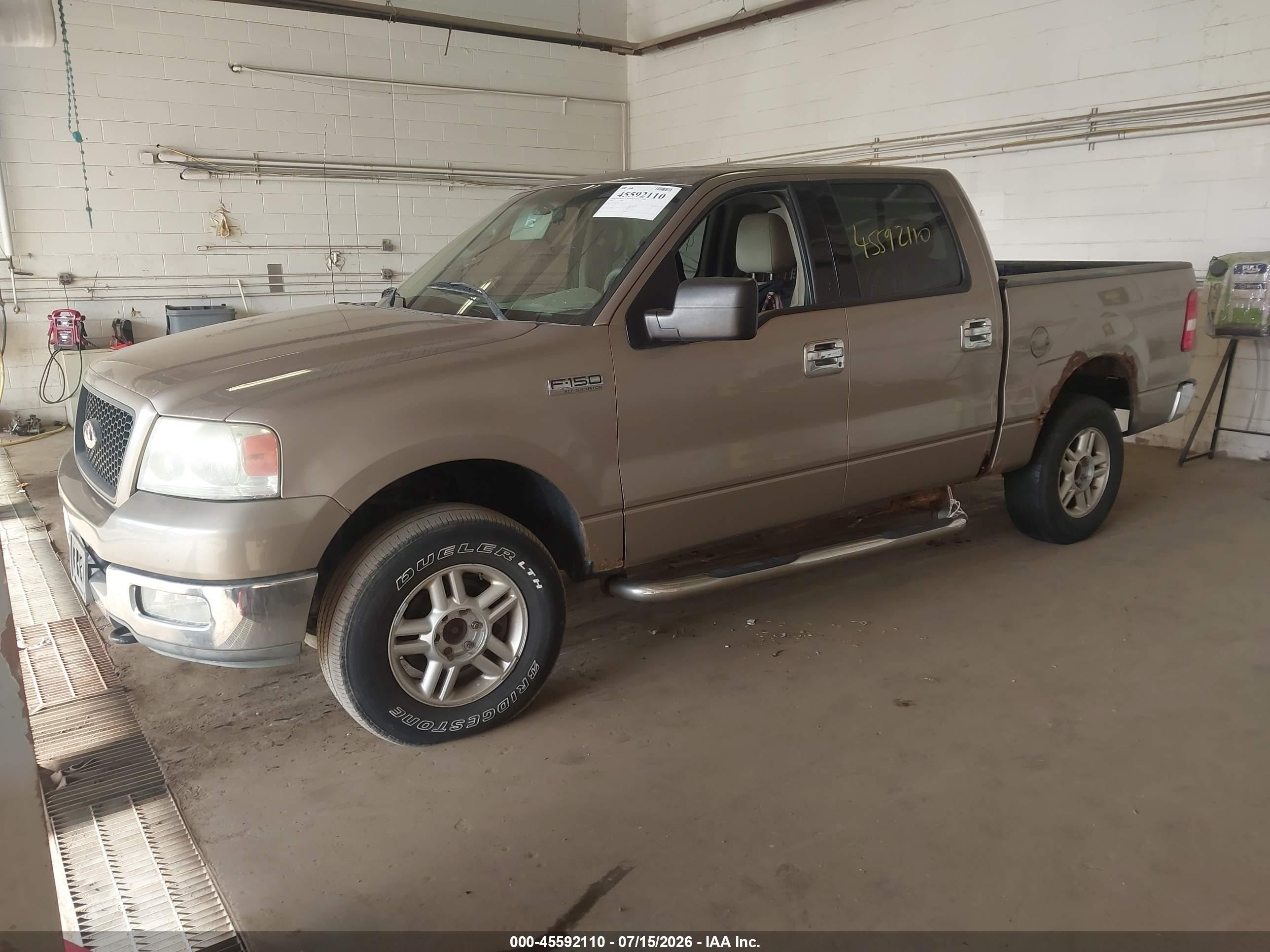 2004 Ford F-150 Fx4/lariat/xlt Tan vin: 1FTPW14554KC50790