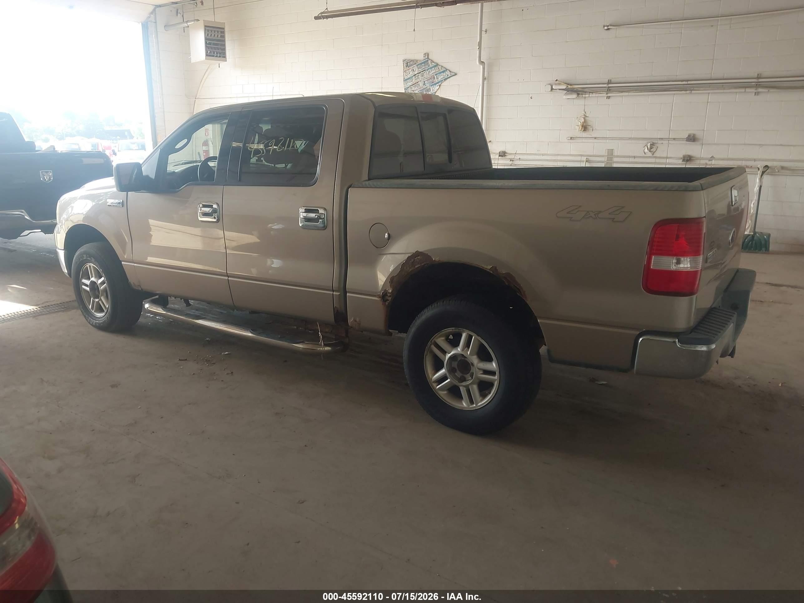2004 Ford F-150 Fx4/lariat/xlt Tan vin: 1FTPW14554KC50790