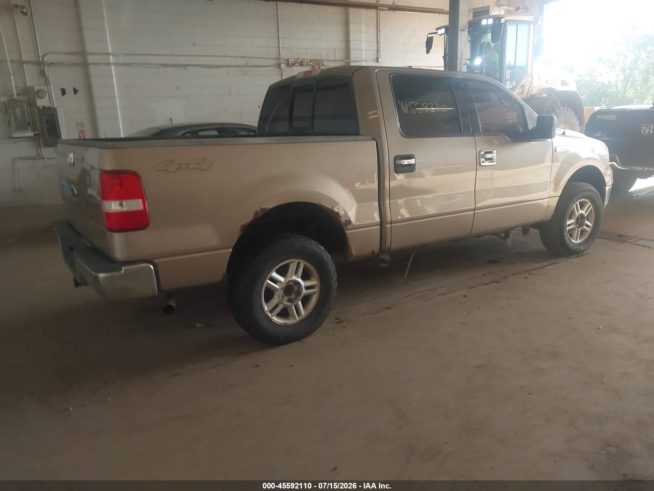 2004 Ford F-150 Fx4/lariat/xlt Tan vin: 1FTPW14554KC50790