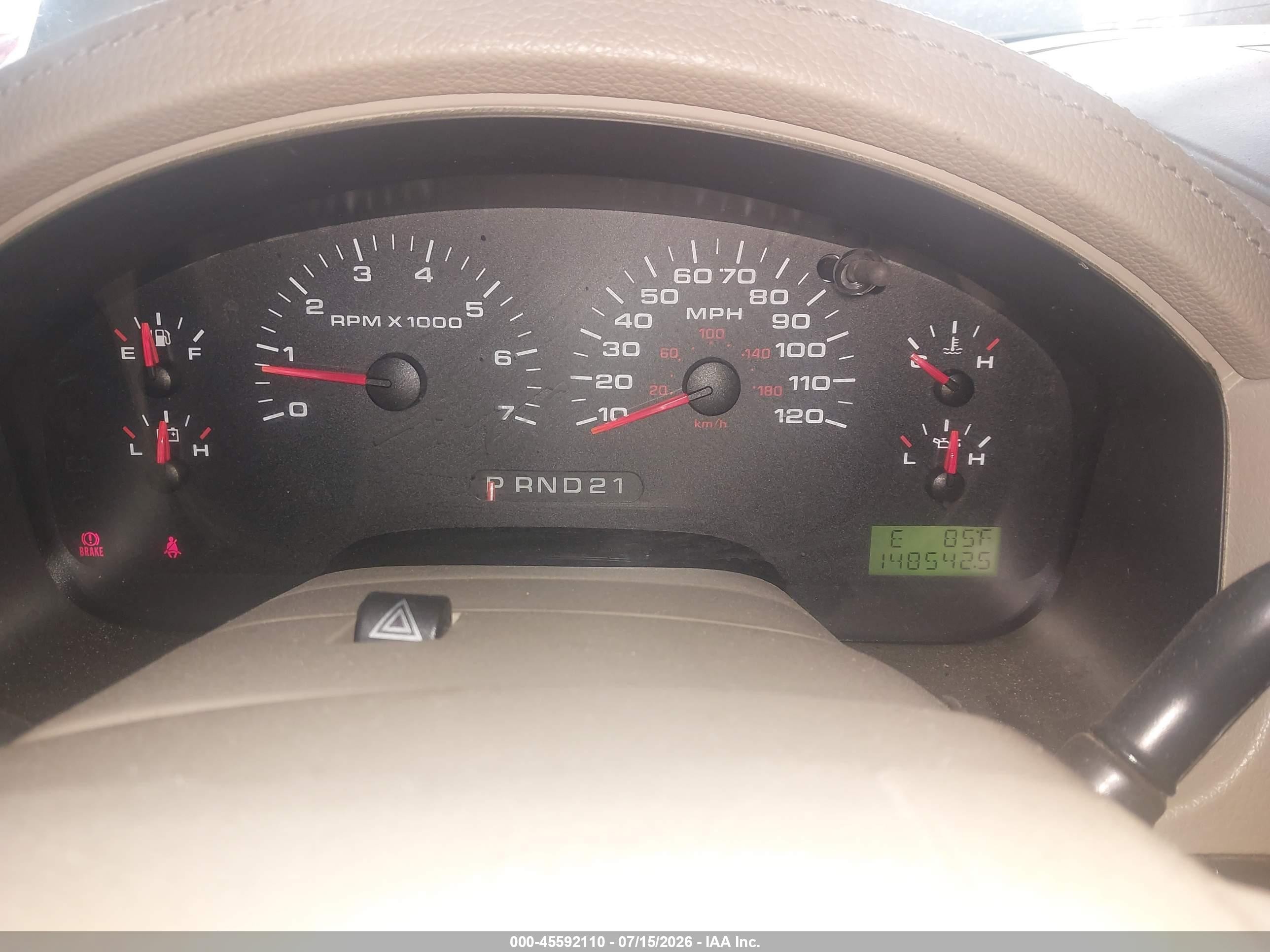 2004 Ford F-150 Fx4/lariat/xlt Tan vin: 1FTPW14554KC50790