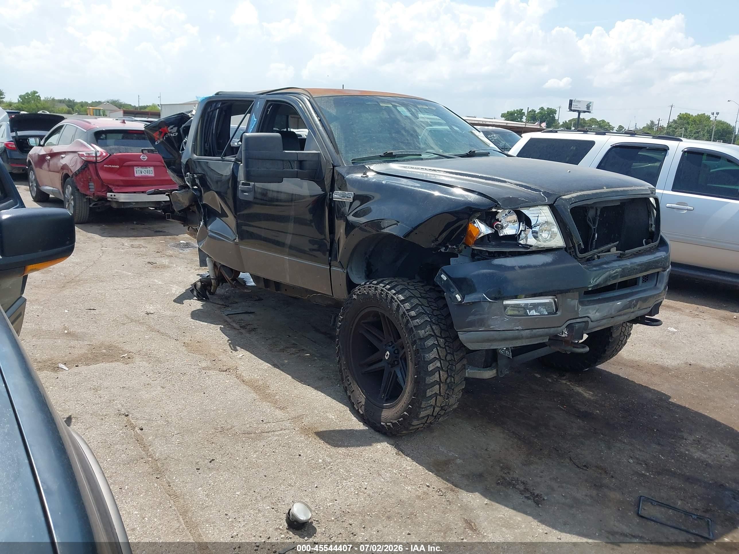 2004 Ford F-150 Fx4/lariat/xlt Black vin: 1FTPW14554KC57562