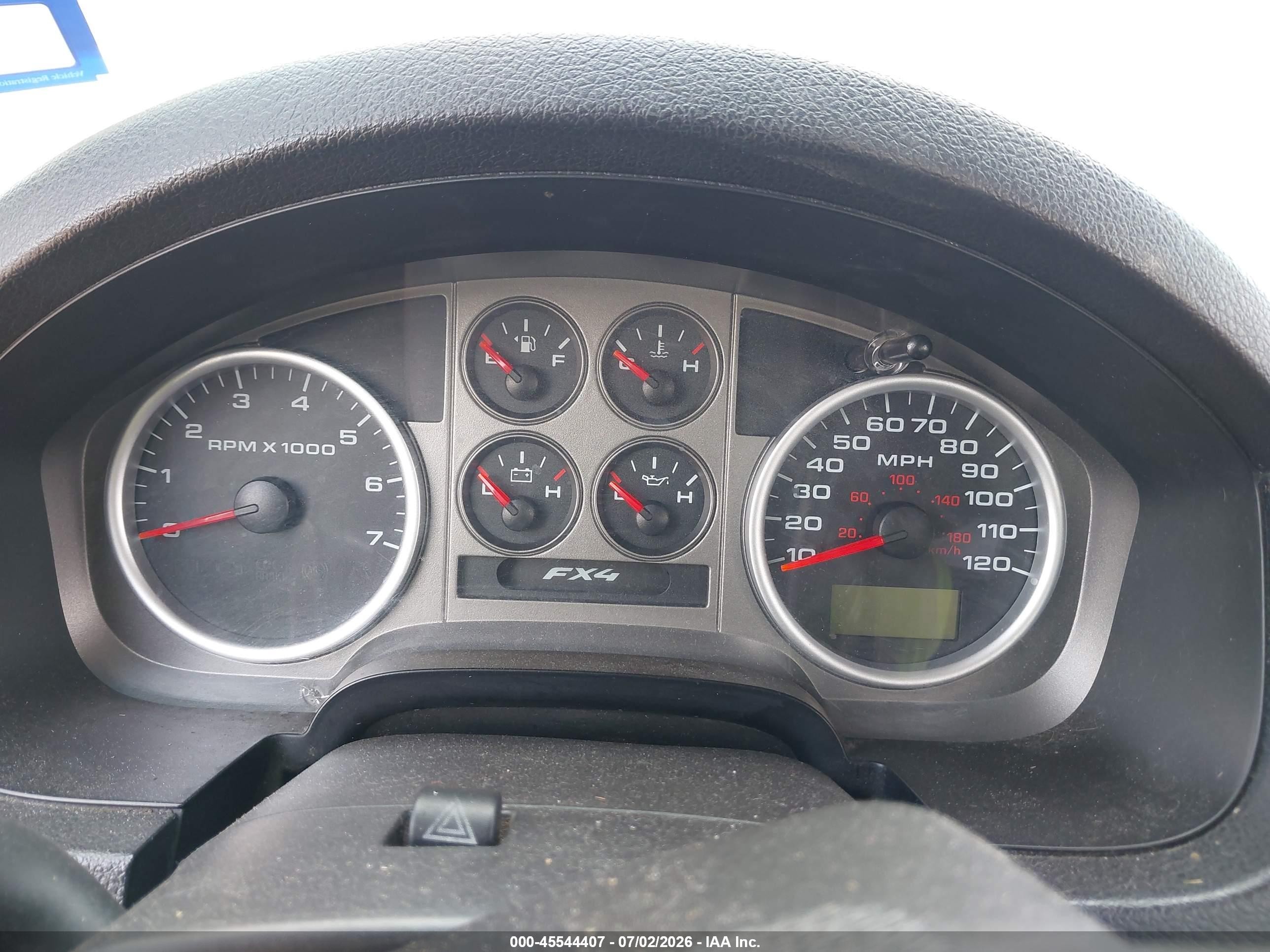2004 Ford F-150 Fx4/lariat/xlt Black vin: 1FTPW14554KC57562