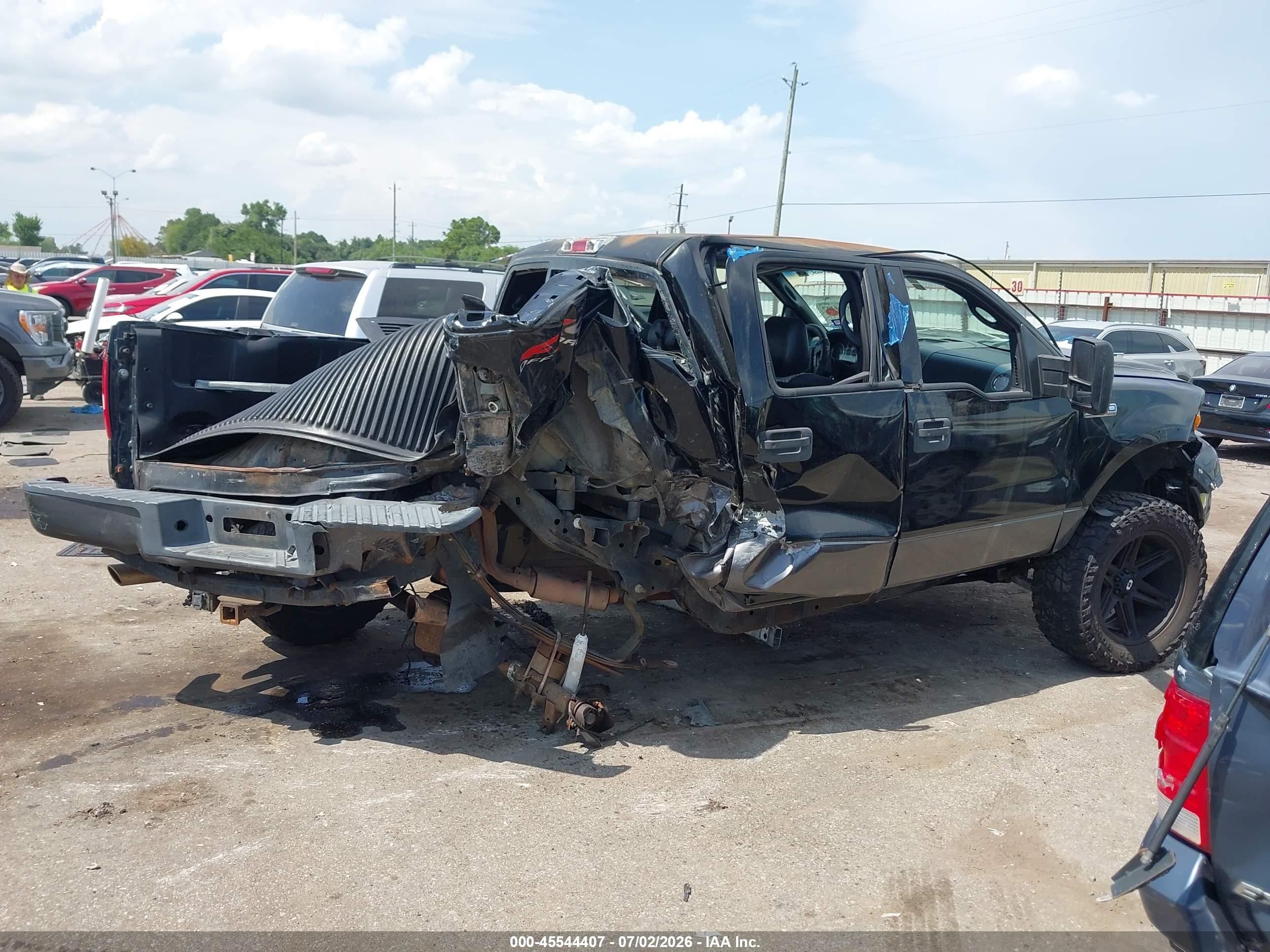2004 Ford F-150 Fx4/lariat/xlt Black vin: 1FTPW14554KC57562
