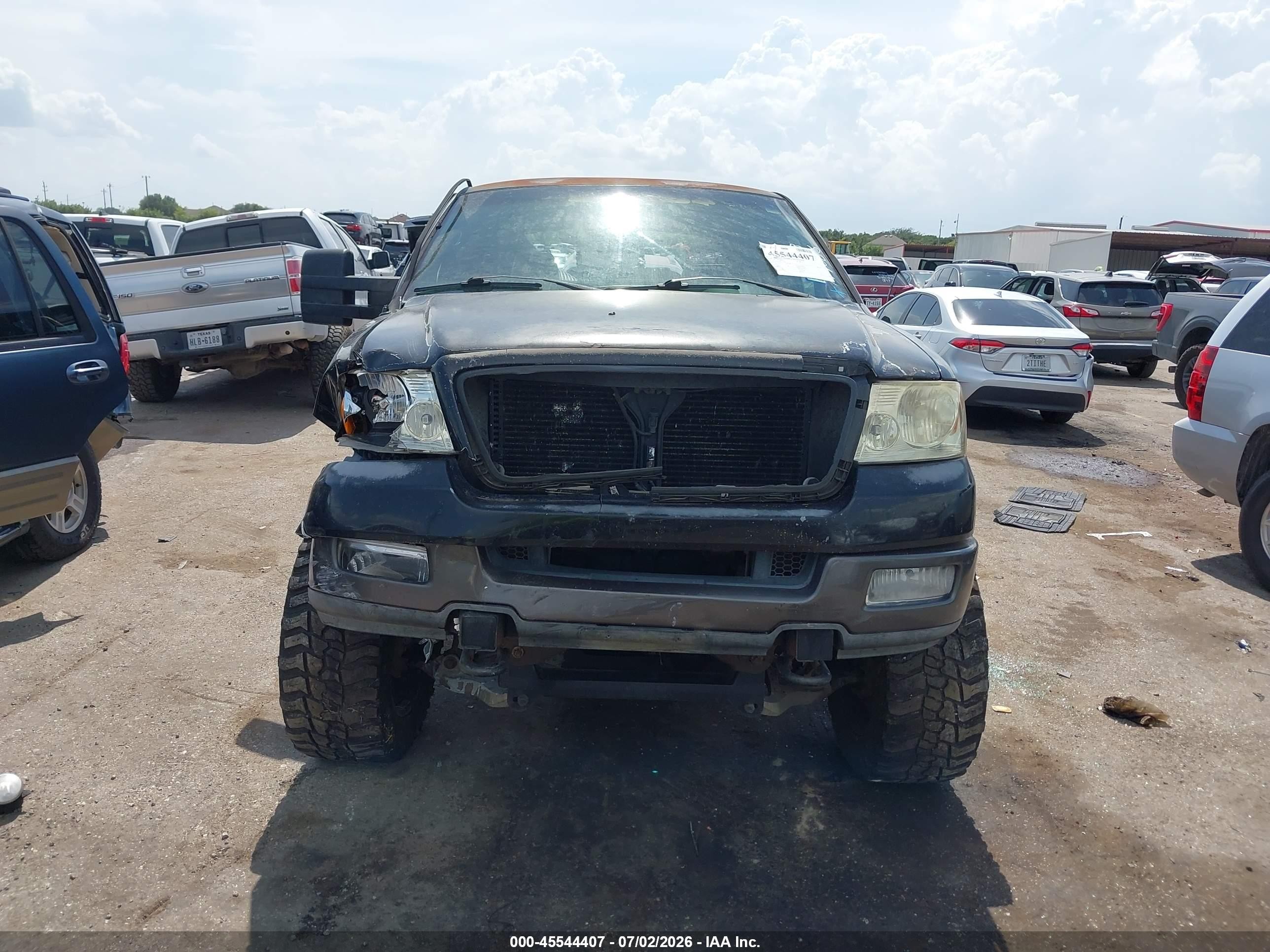 2004 Ford F-150 Fx4/lariat/xlt Black vin: 1FTPW14554KC57562