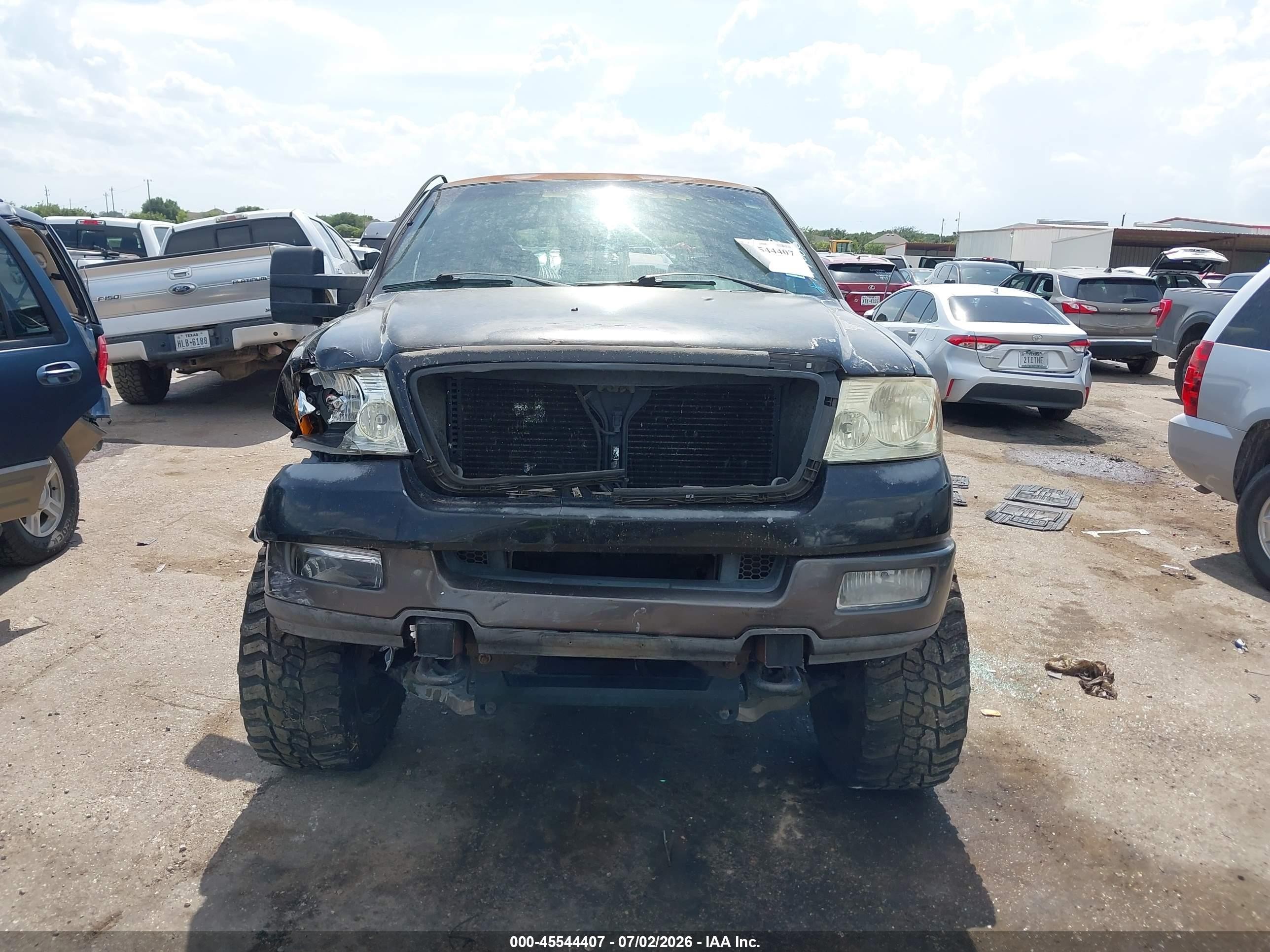 2004 Ford F-150 Fx4/lariat/xlt Black vin: 1FTPW14554KC57562