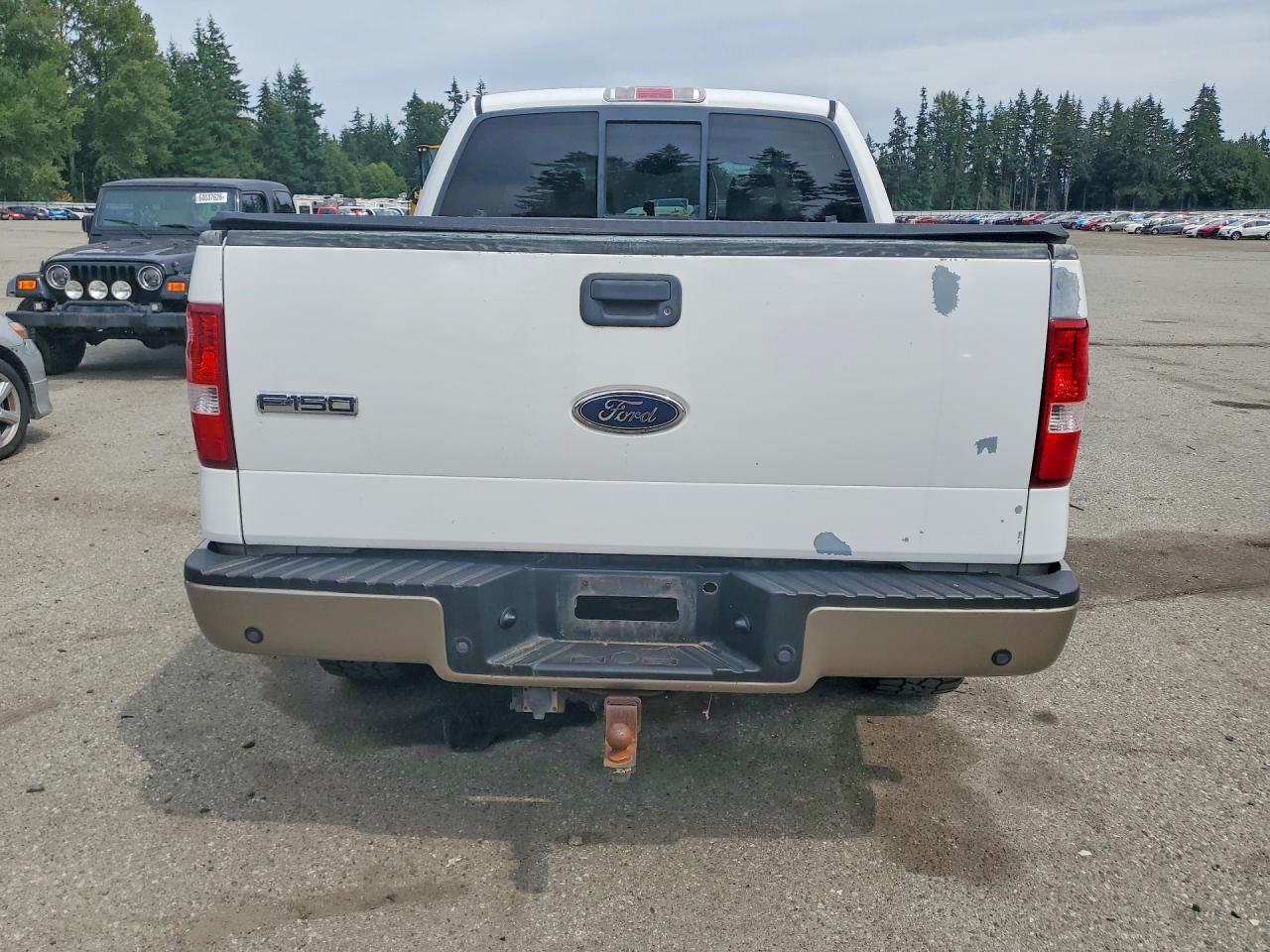 2004 Ford F150 Supercrew White vin: 1FTPW14554KD04735