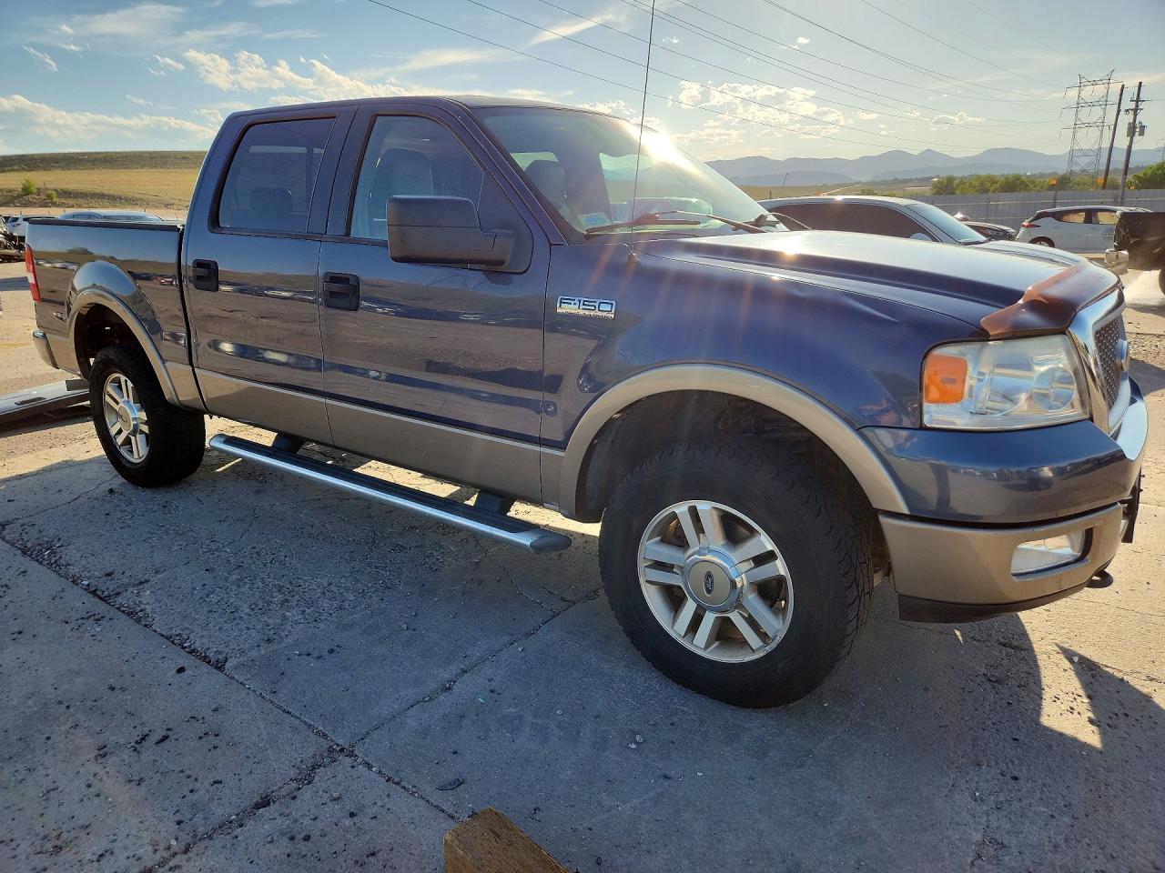 2005 Ford F150 Supercrew Blue vin: 1FTPW14555FA36540