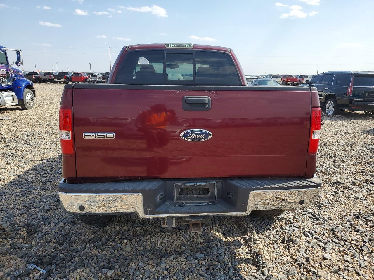 2005 Ford F150 Supercrew Maroon vin: 1FTPW14555FA75564