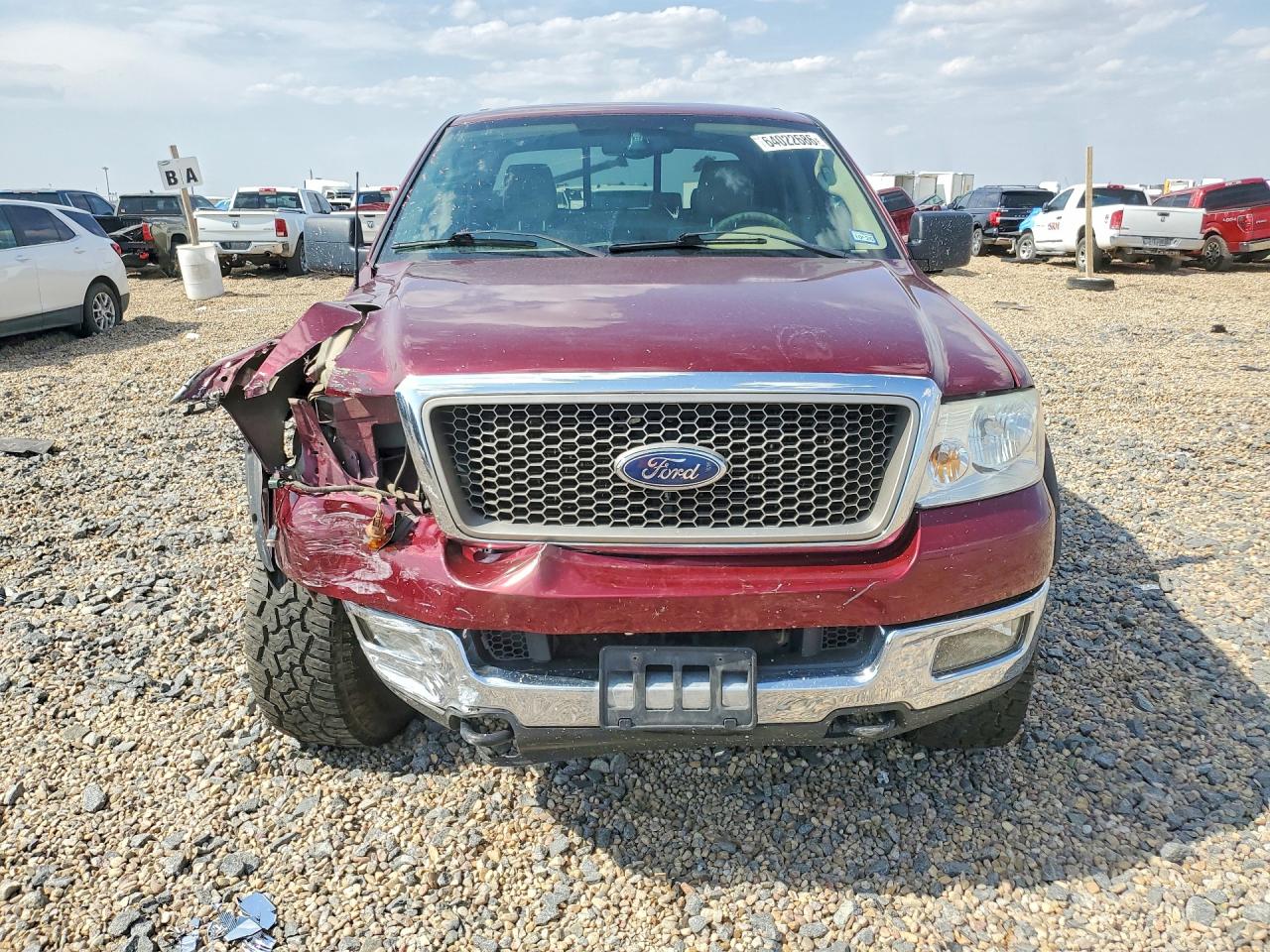 2005 Ford F150 Supercrew Maroon vin: 1FTPW14555FA75564