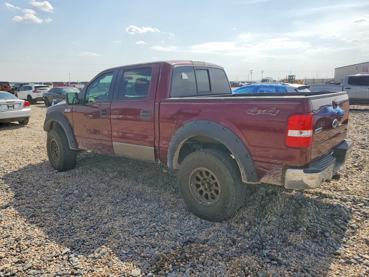 2005 Ford F150 Supercrew Maroon vin: 1FTPW14555FA75564