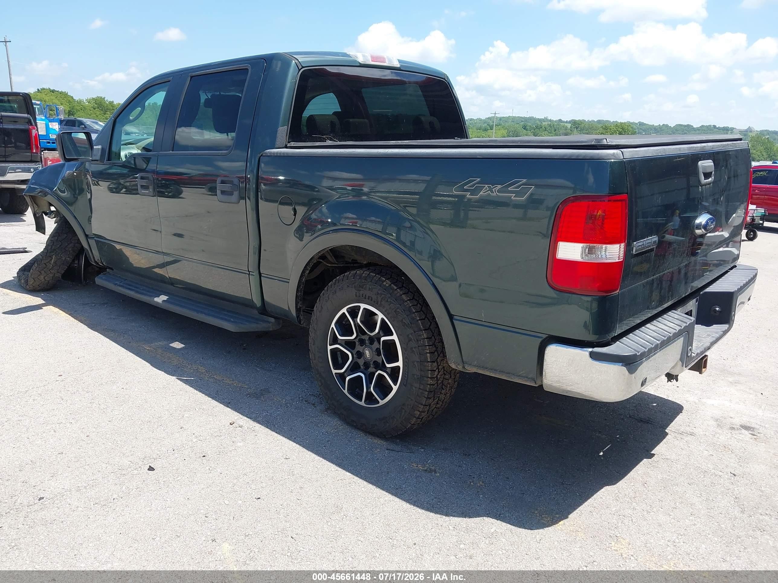 2005 Ford F-150 Fx4/lariat/xlt Green vin: 1FTPW14555FB18929