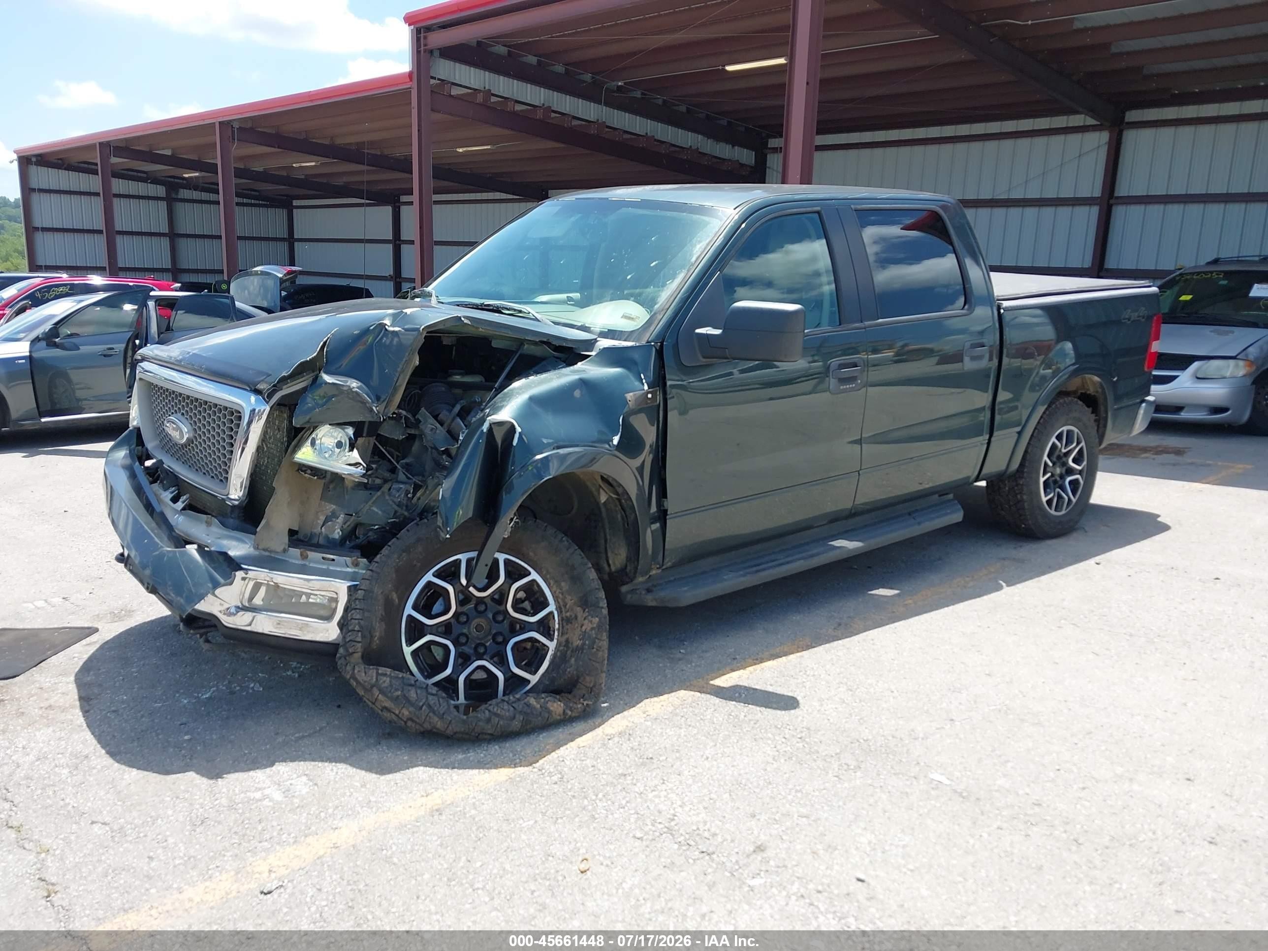 2005 Ford F-150 Fx4/lariat/xlt Green vin: 1FTPW14555FB18929