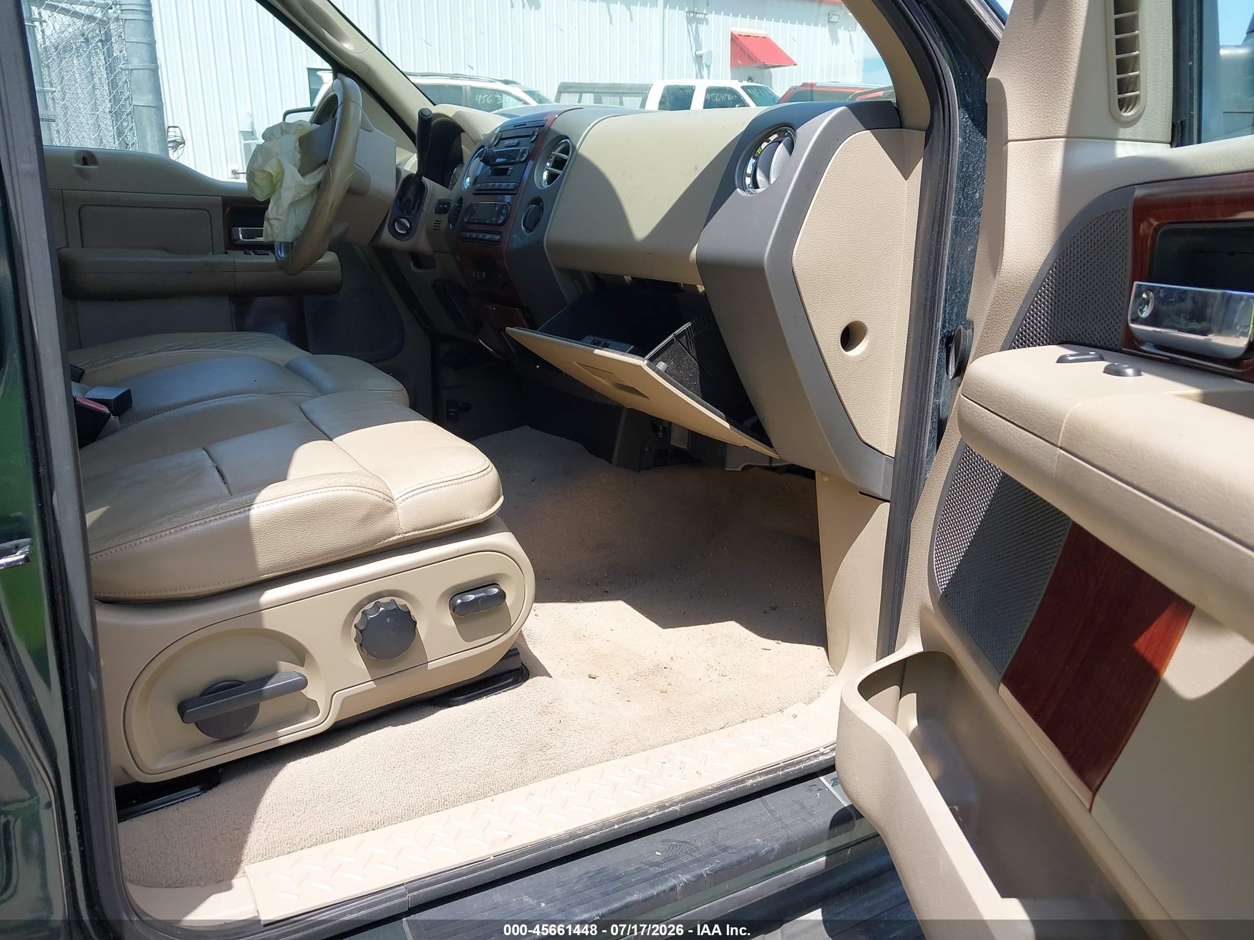 2005 Ford F-150 Fx4/lariat/xlt Green vin: 1FTPW14555FB18929