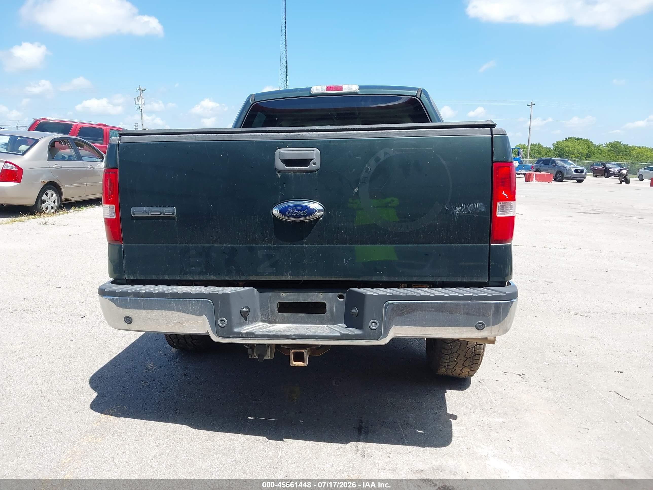 2005 Ford F-150 Fx4/lariat/xlt Green vin: 1FTPW14555FB18929