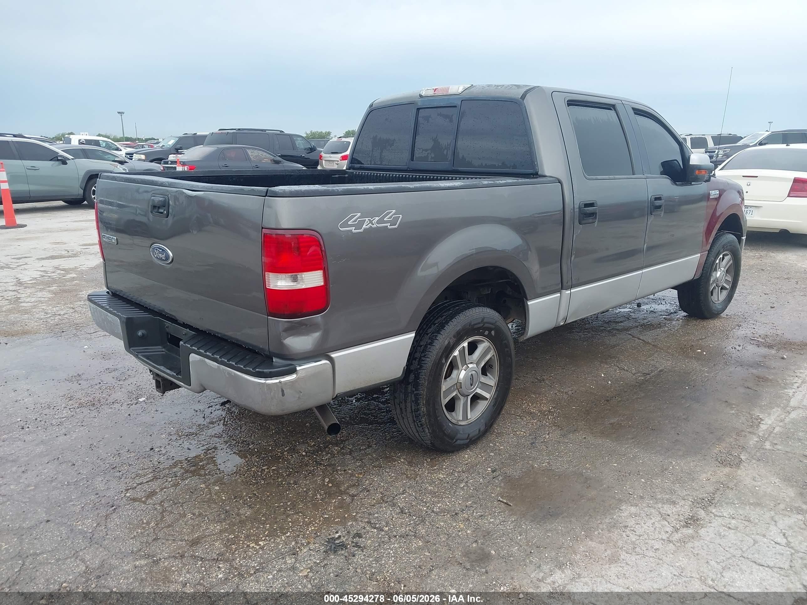 2005 Ford F-150 Fx4/lariat/xlt Gray vin: 1FTPW14555FB55608