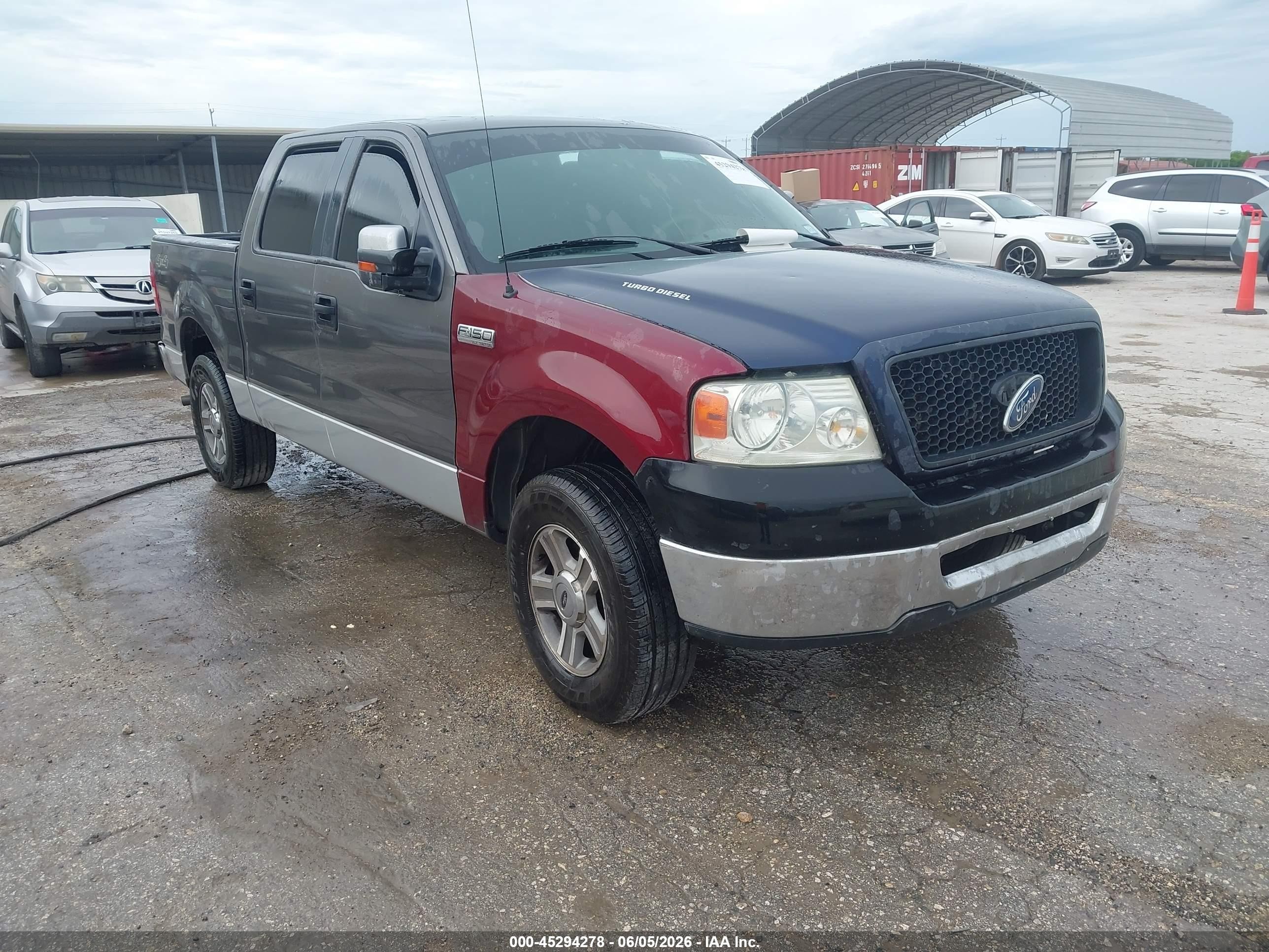 2005 Ford F-150 Fx4/lariat/xlt Gray vin: 1FTPW14555FB55608