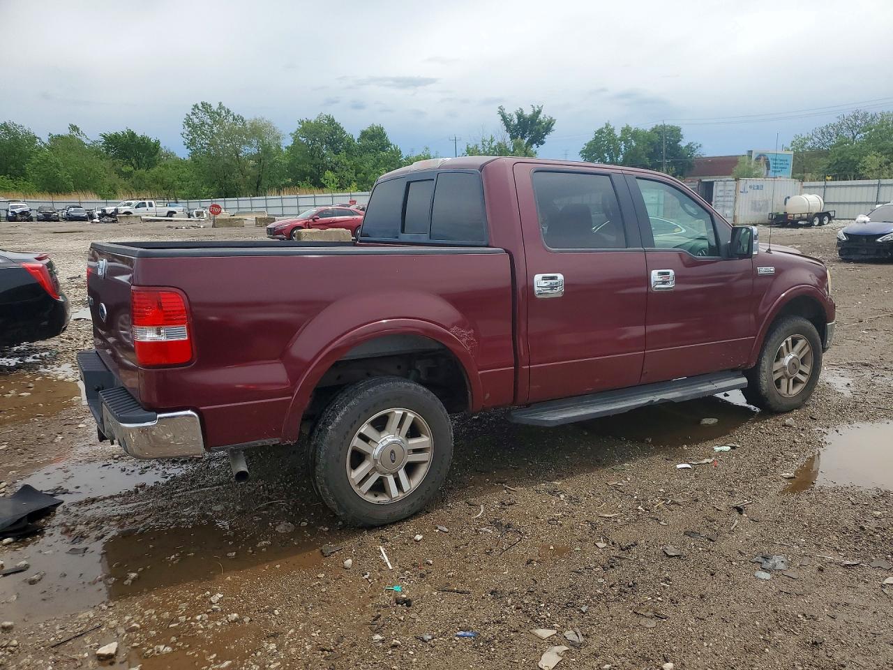 2005 Ford F150 Supercrew Maroon vin: 1FTPW14555KE04917