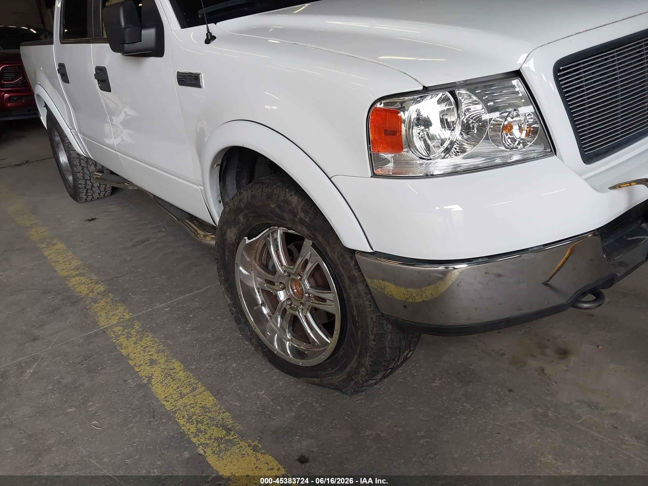 2005 Ford F-150 Fx4/lariat/xlt White vin: 1FTPW14555KE61814