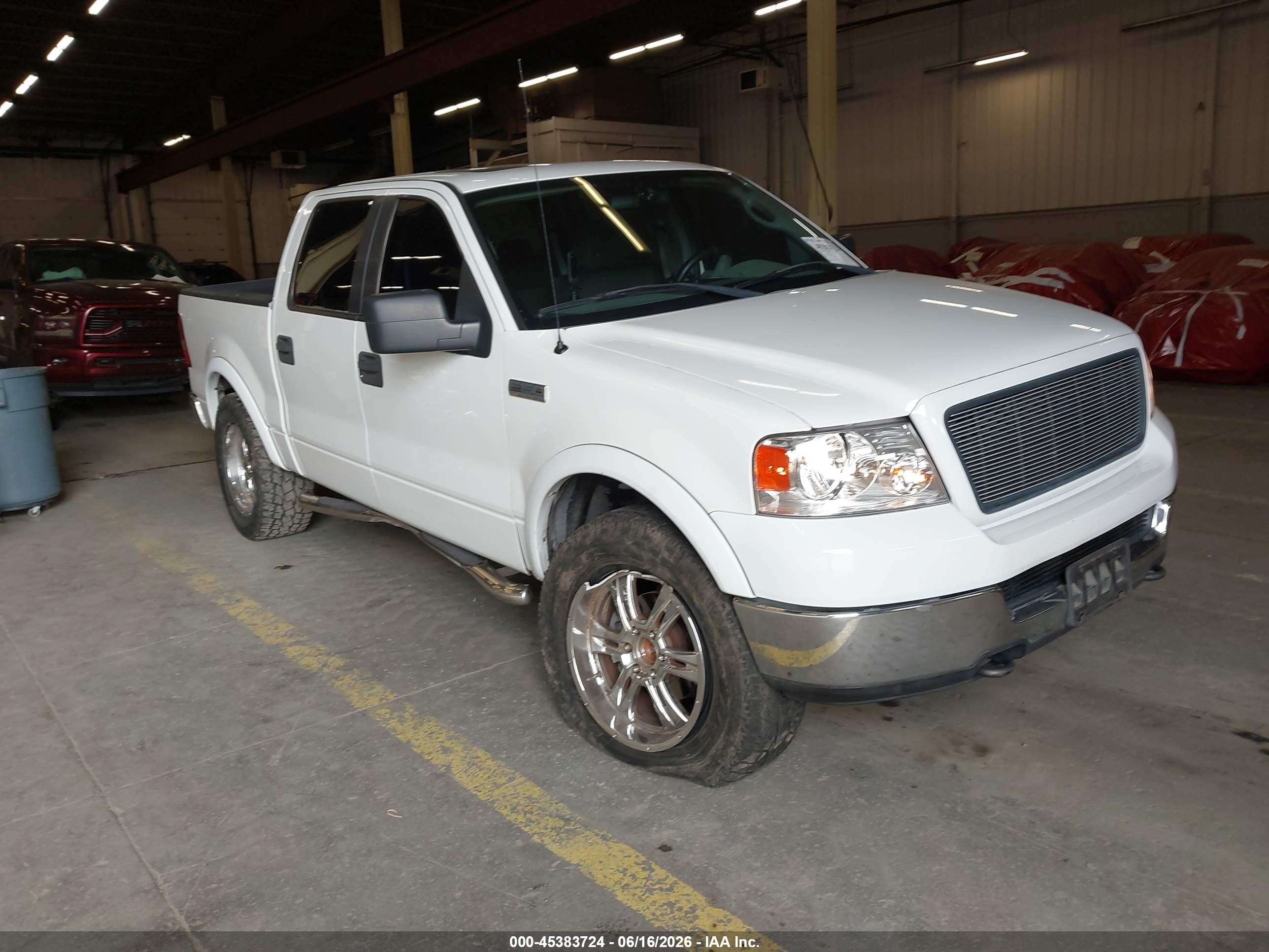 2005 Ford F-150 Fx4/lariat/xlt White vin: 1FTPW14555KE61814