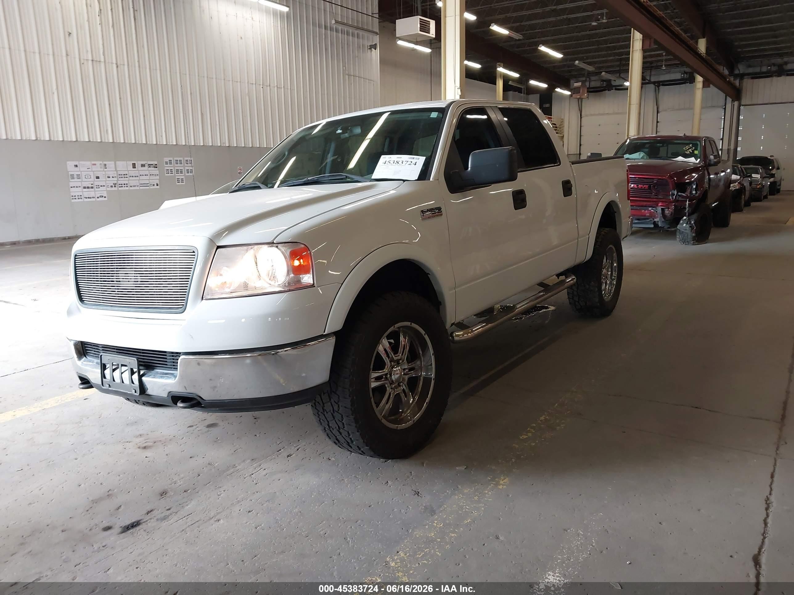2005 Ford F-150 Fx4/lariat/xlt White vin: 1FTPW14555KE61814