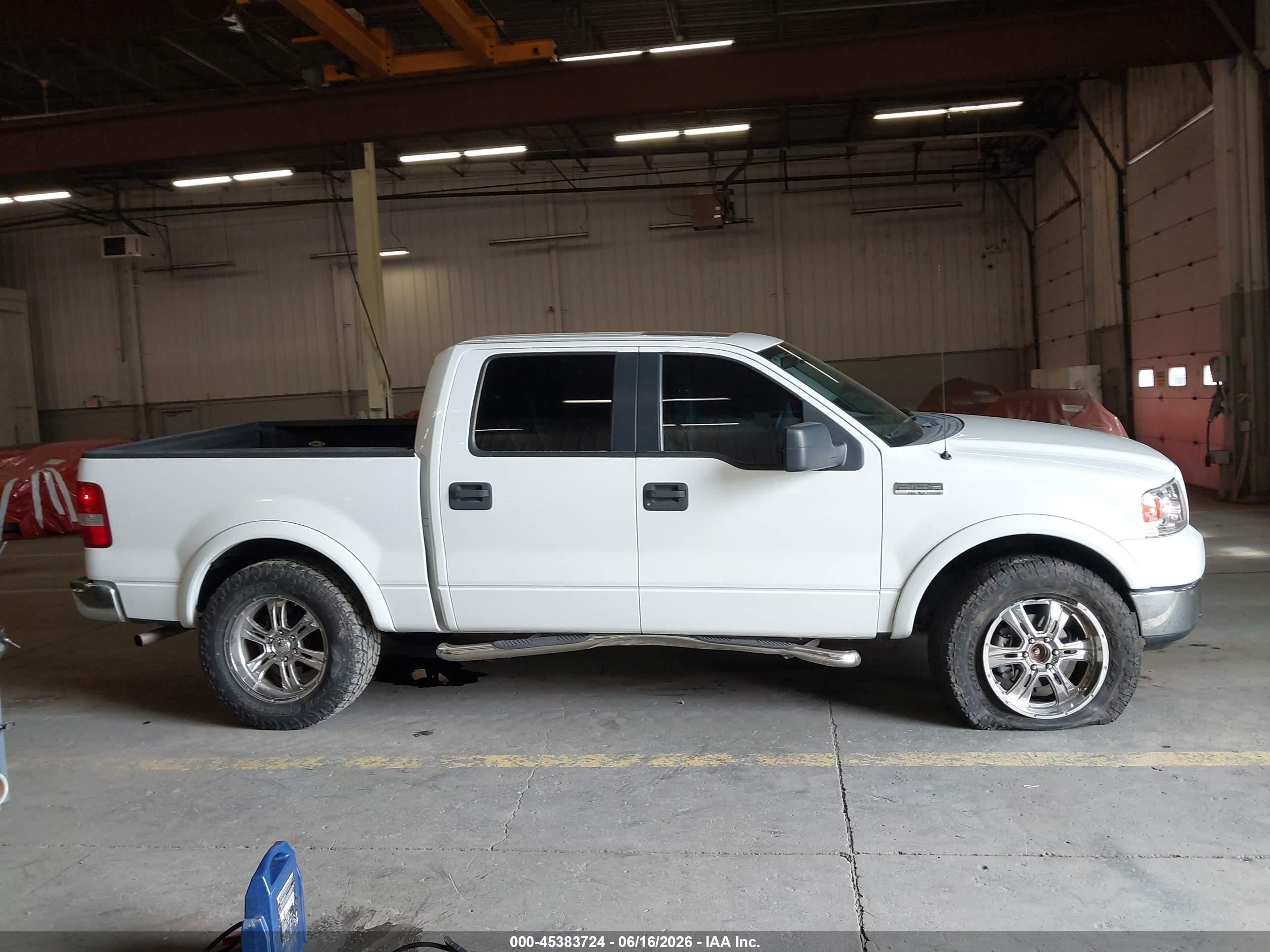 2005 Ford F-150 Fx4/lariat/xlt White vin: 1FTPW14555KE61814