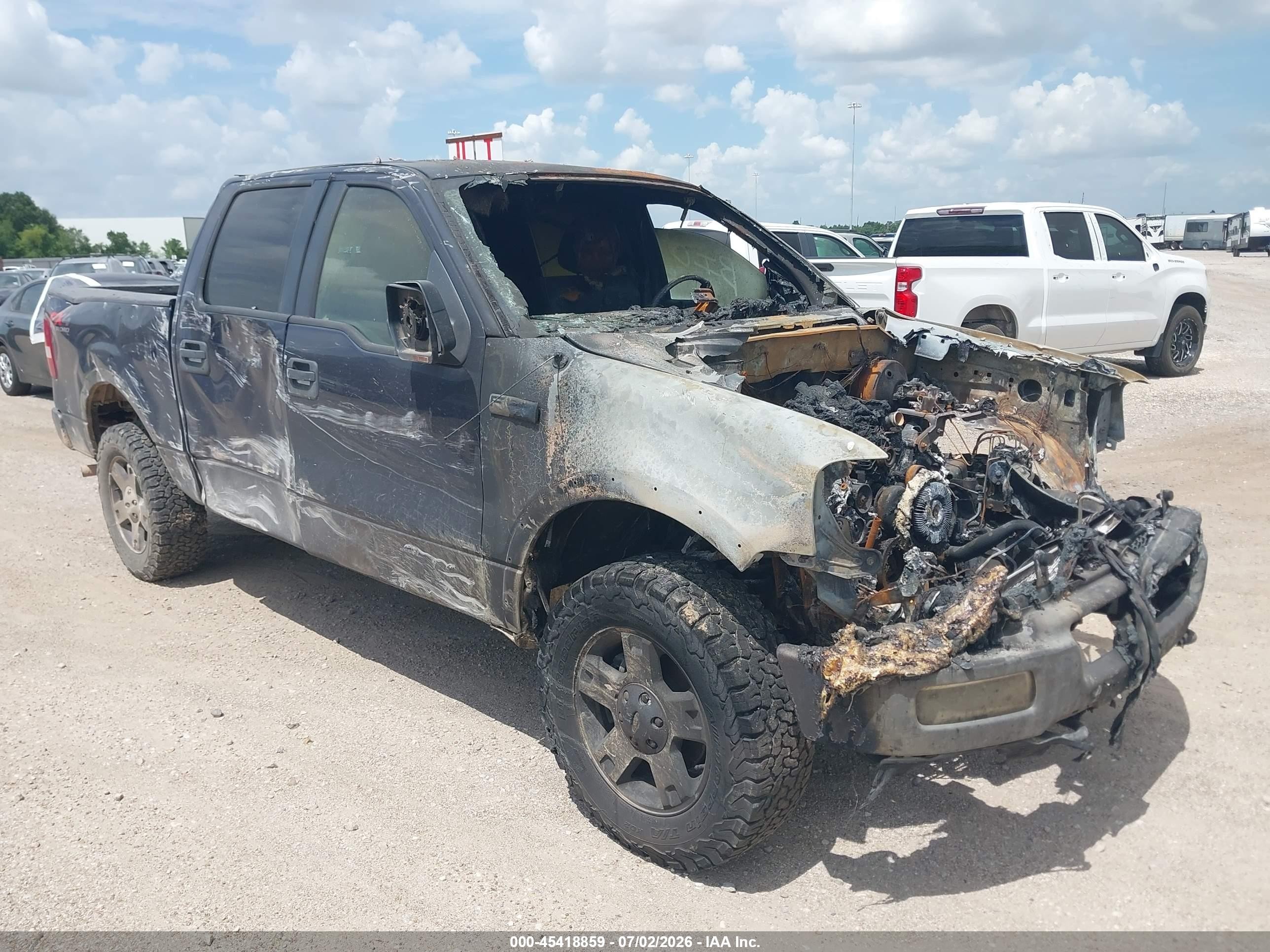 2005 Ford F-150 Fx4/lariat/xlt Black vin: 1FTPW14555KE93064