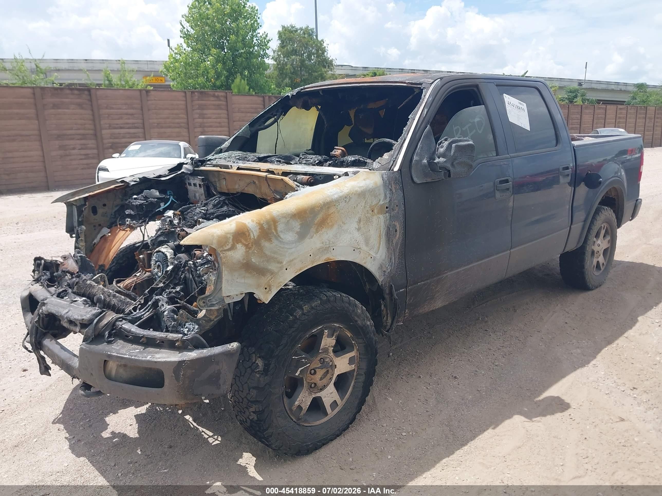 2005 Ford F-150 Fx4/lariat/xlt Black vin: 1FTPW14555KE93064