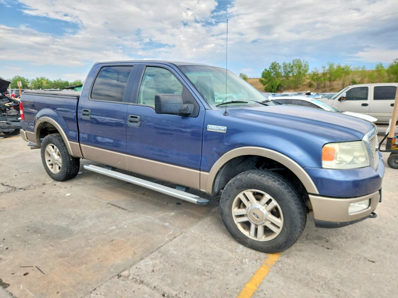 2005 Ford F150 Supercrew Blue vin: 1FTPW14555KF12289