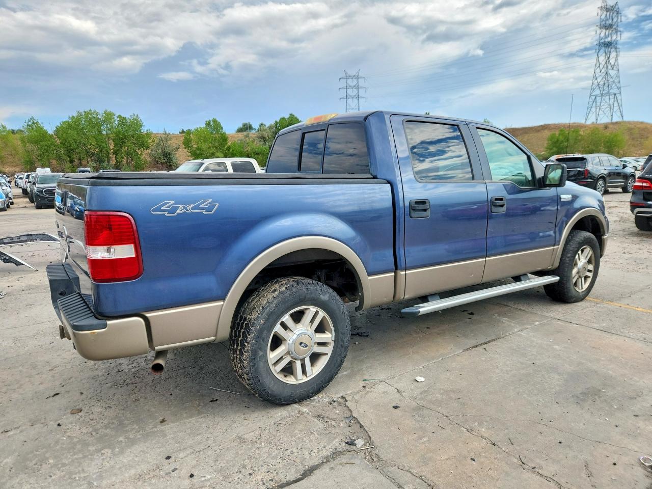 2005 Ford F150 Supercrew Blue vin: 1FTPW14555KF12289