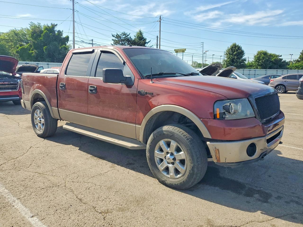 2006 Ford F150 Supercrew Maroon vin: 1FTPW14556KB13836