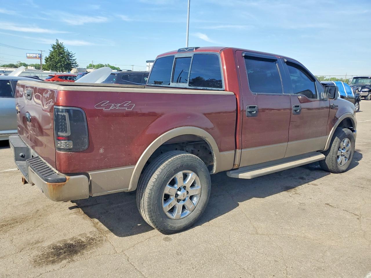 2006 Ford F150 Supercrew Maroon vin: 1FTPW14556KB13836