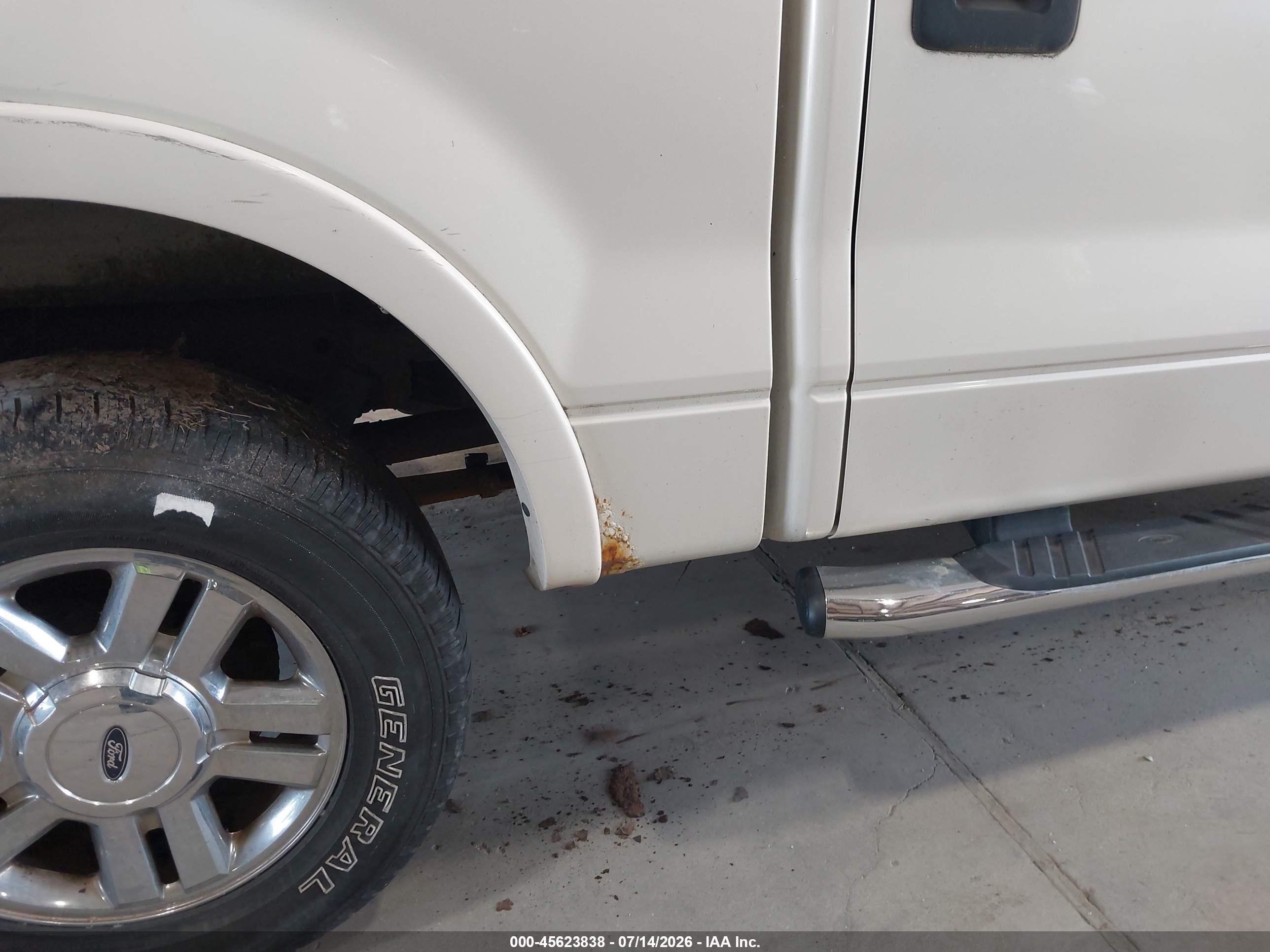 2007 Ford F150 Supercrew White vin: 1FTPW14557FA35407