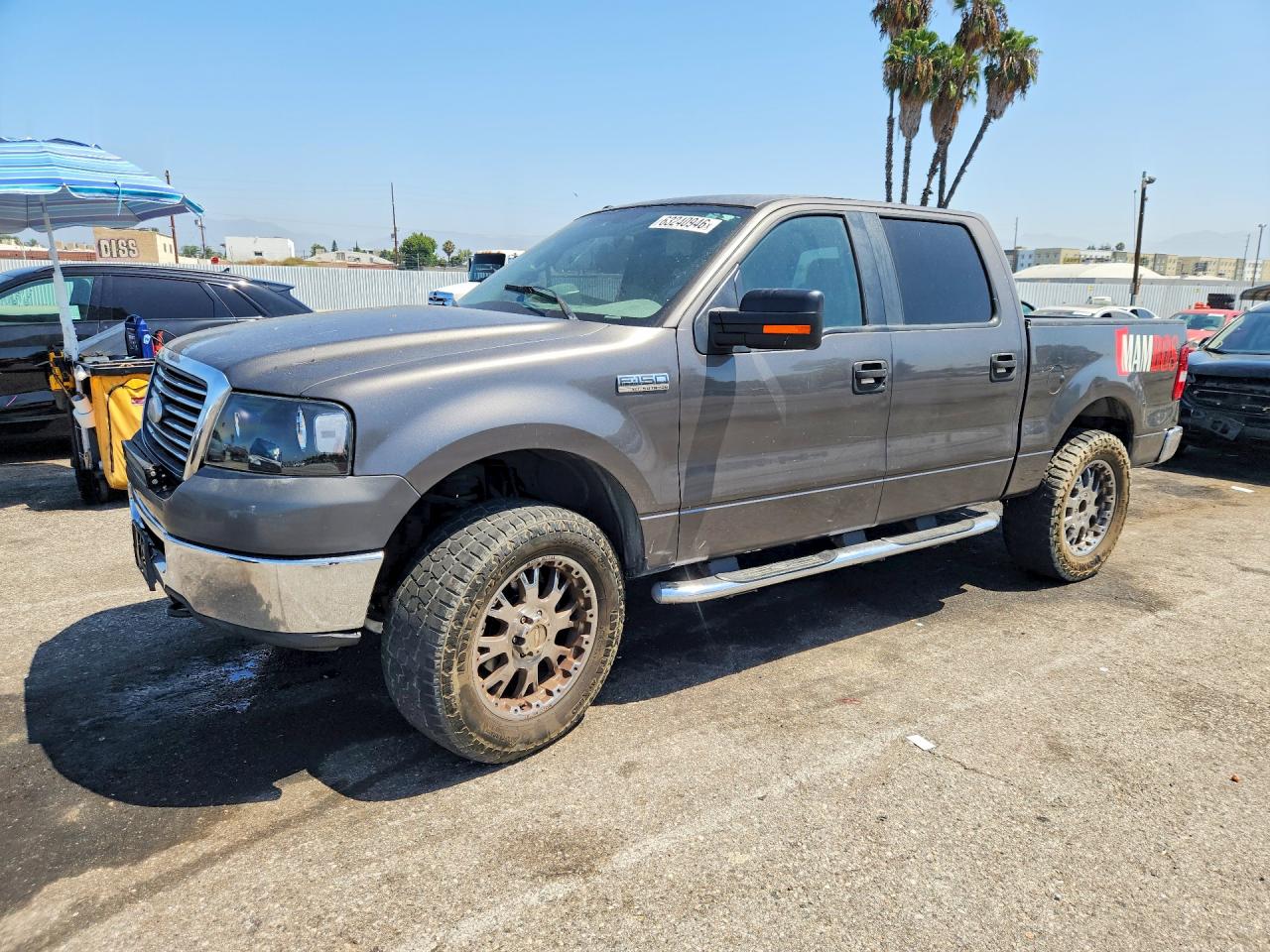 2007 Ford F150 Supercrew Серый vin: 1FTPW14557KB94256