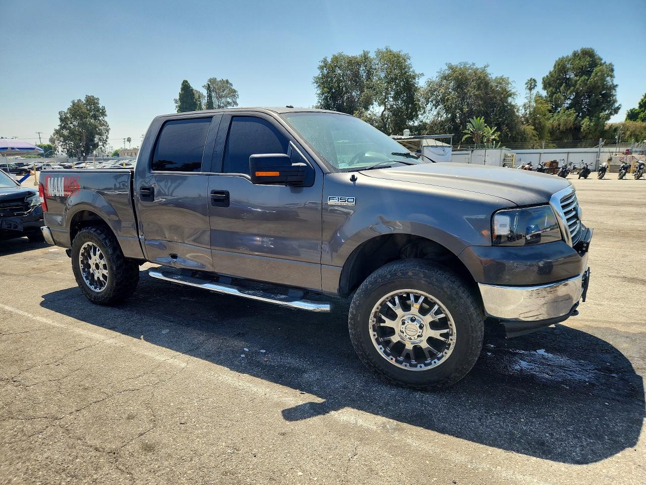 2007 Ford F150 Supercrew Серый vin: 1FTPW14557KB94256