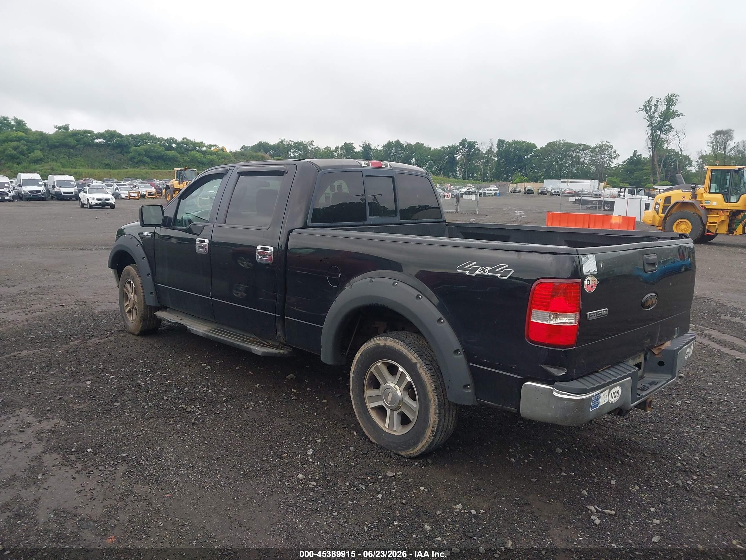2008 Ford F150 Supercrew Black vin: 1FTPW14558FC23247