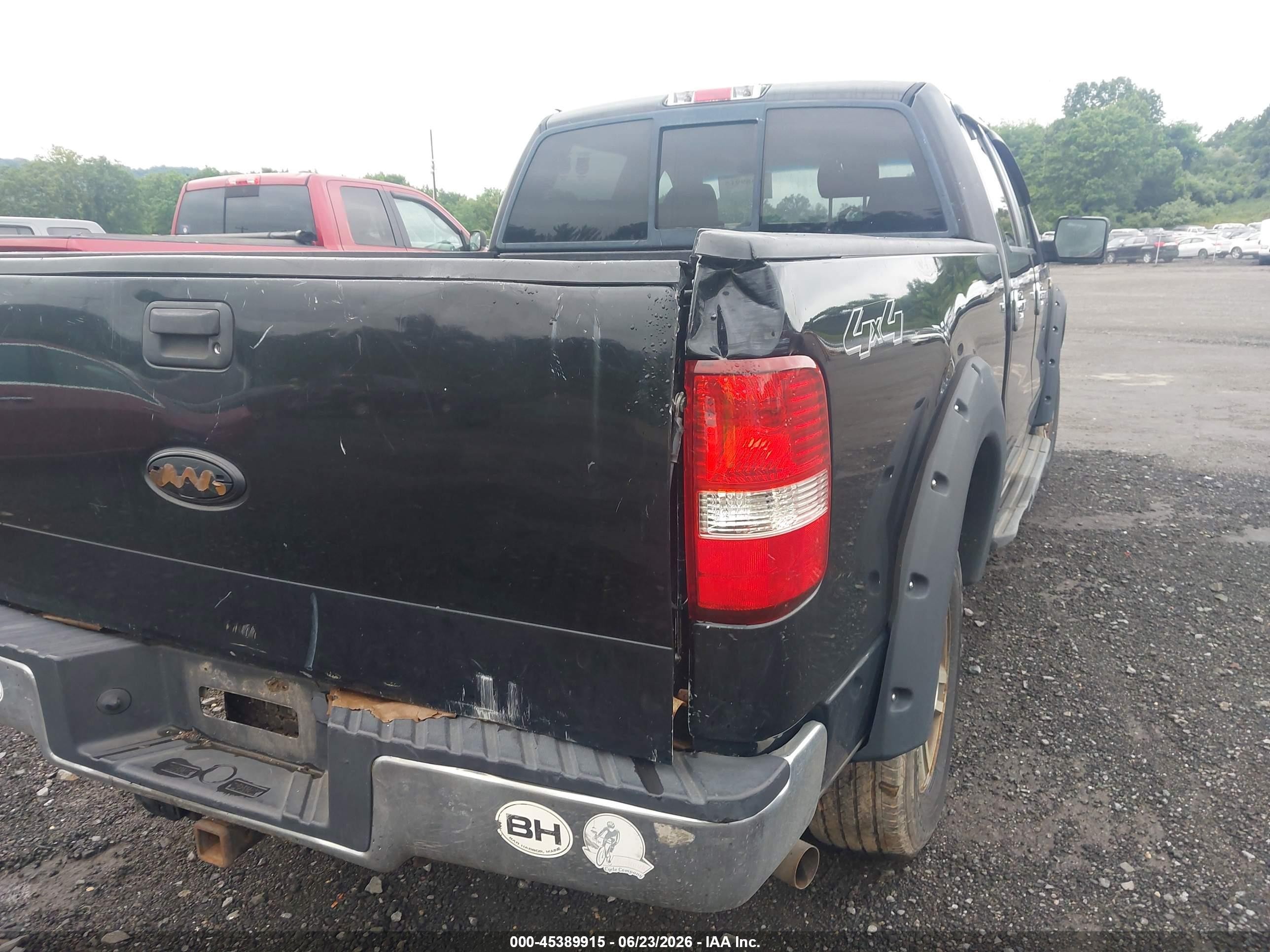 2008 Ford F150 Supercrew Black vin: 1FTPW14558FC23247