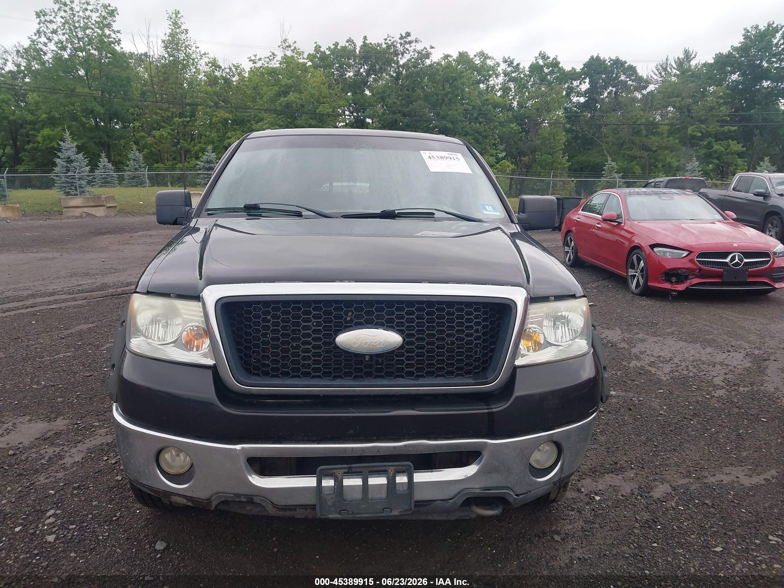 2008 Ford F150 Supercrew Black vin: 1FTPW14558FC23247